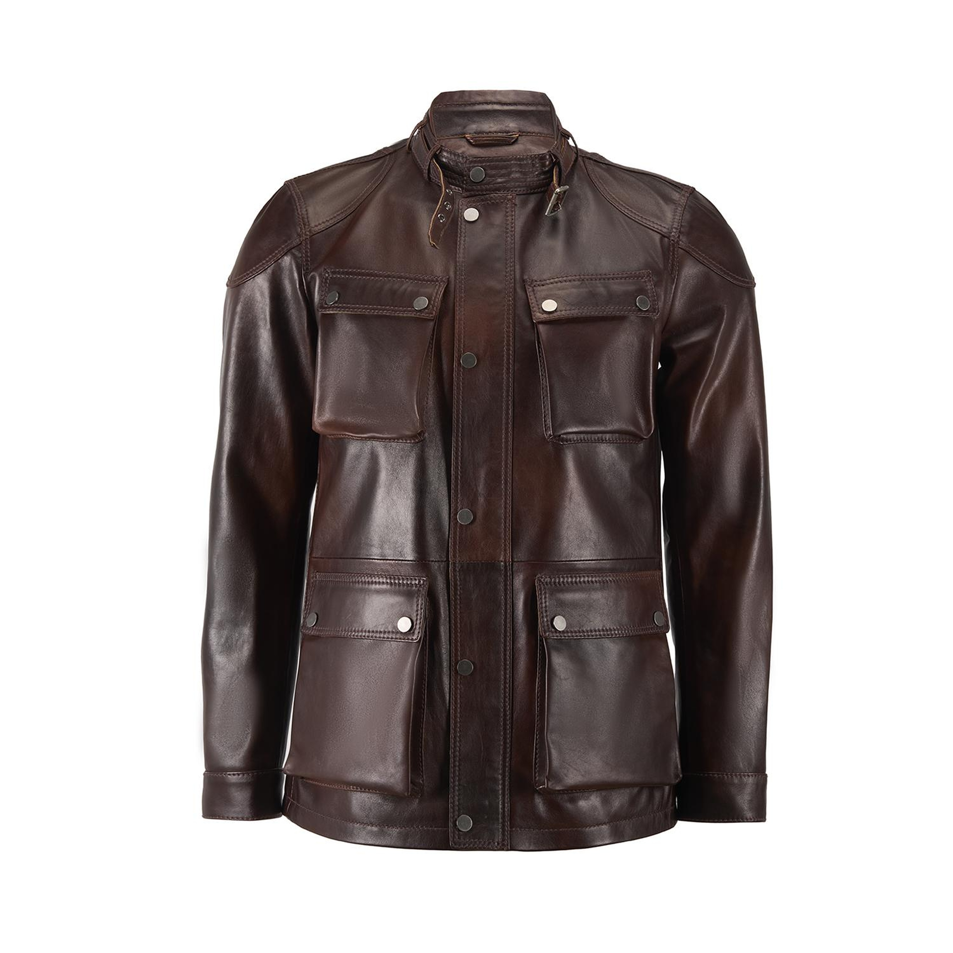 Dione Kahve Erkek Deri Mont