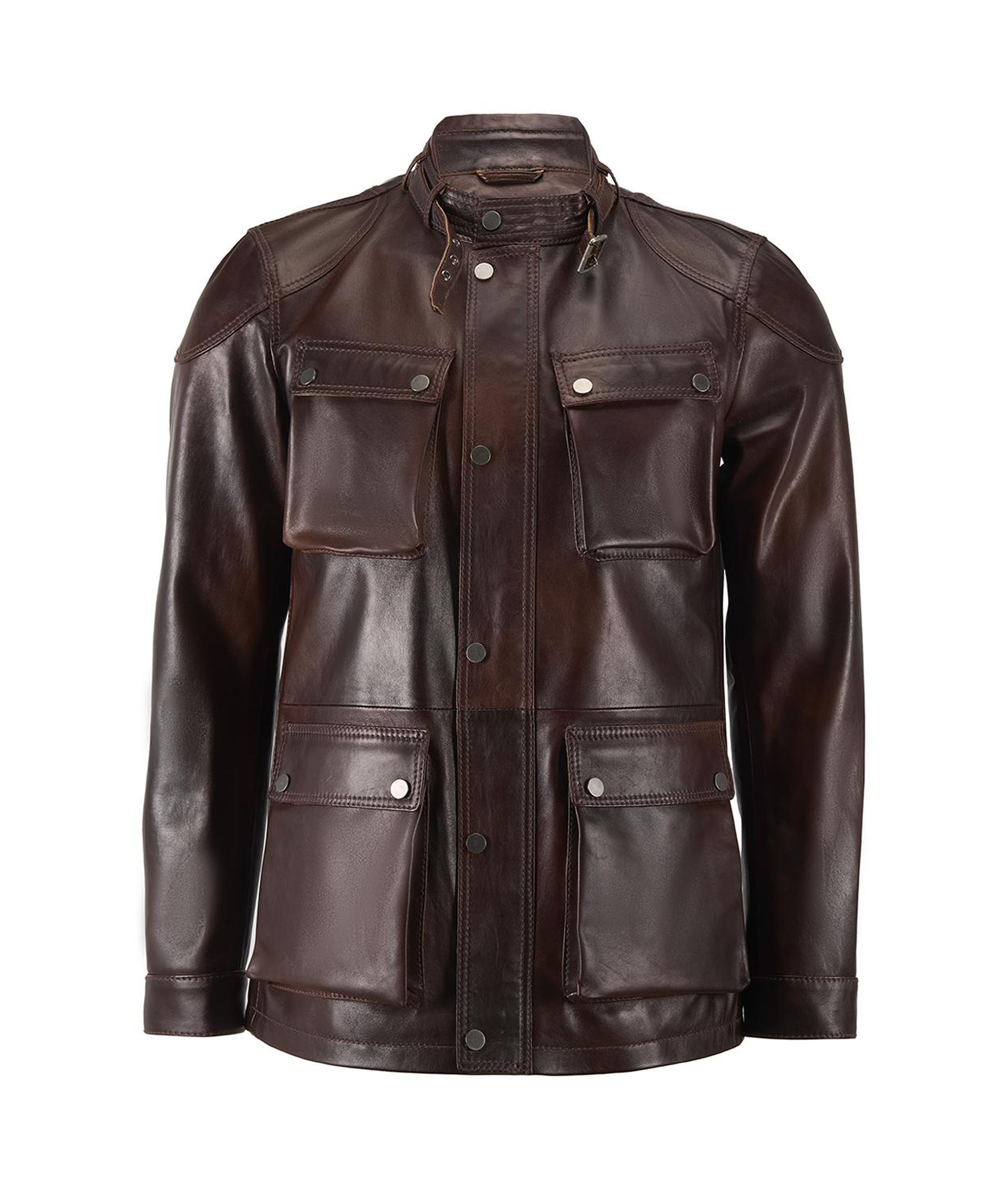 Dione Kahve Erkek Deri Mont