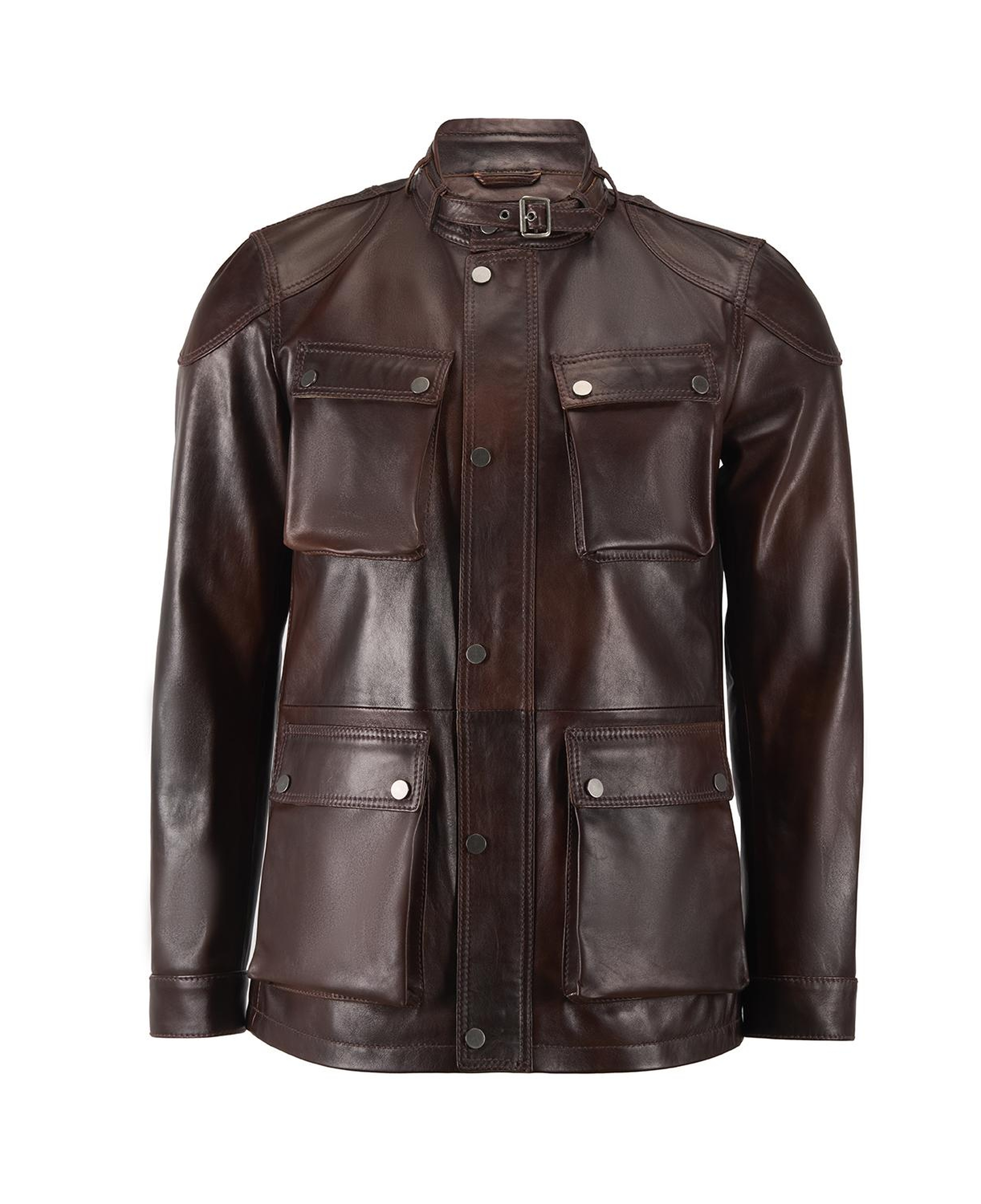 Dione Kahve Erkek Deri Mont