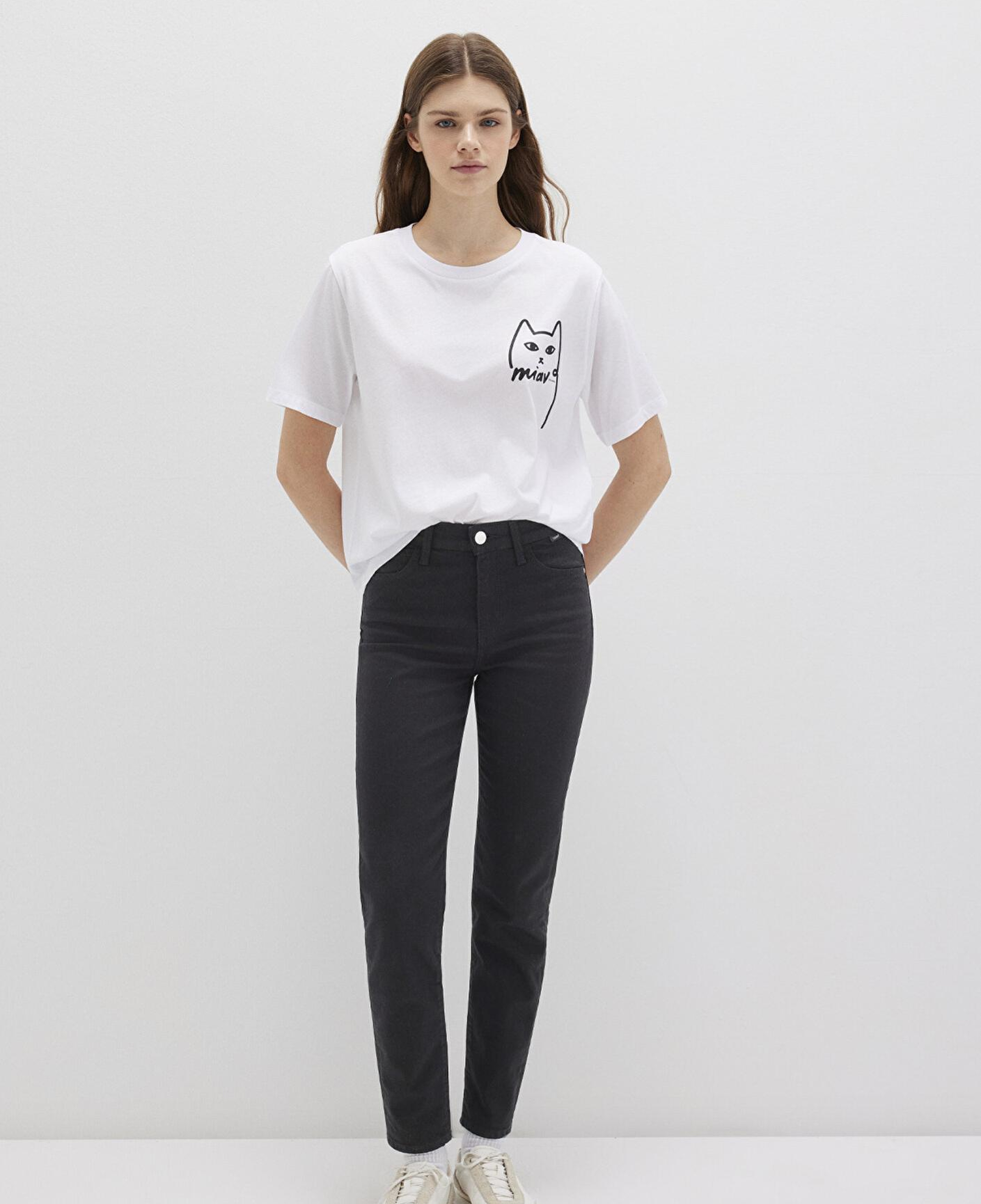 Mavi Kedi Baskılı İstanbul Tişört Regular Fit / Normal Kesim 1610225-620