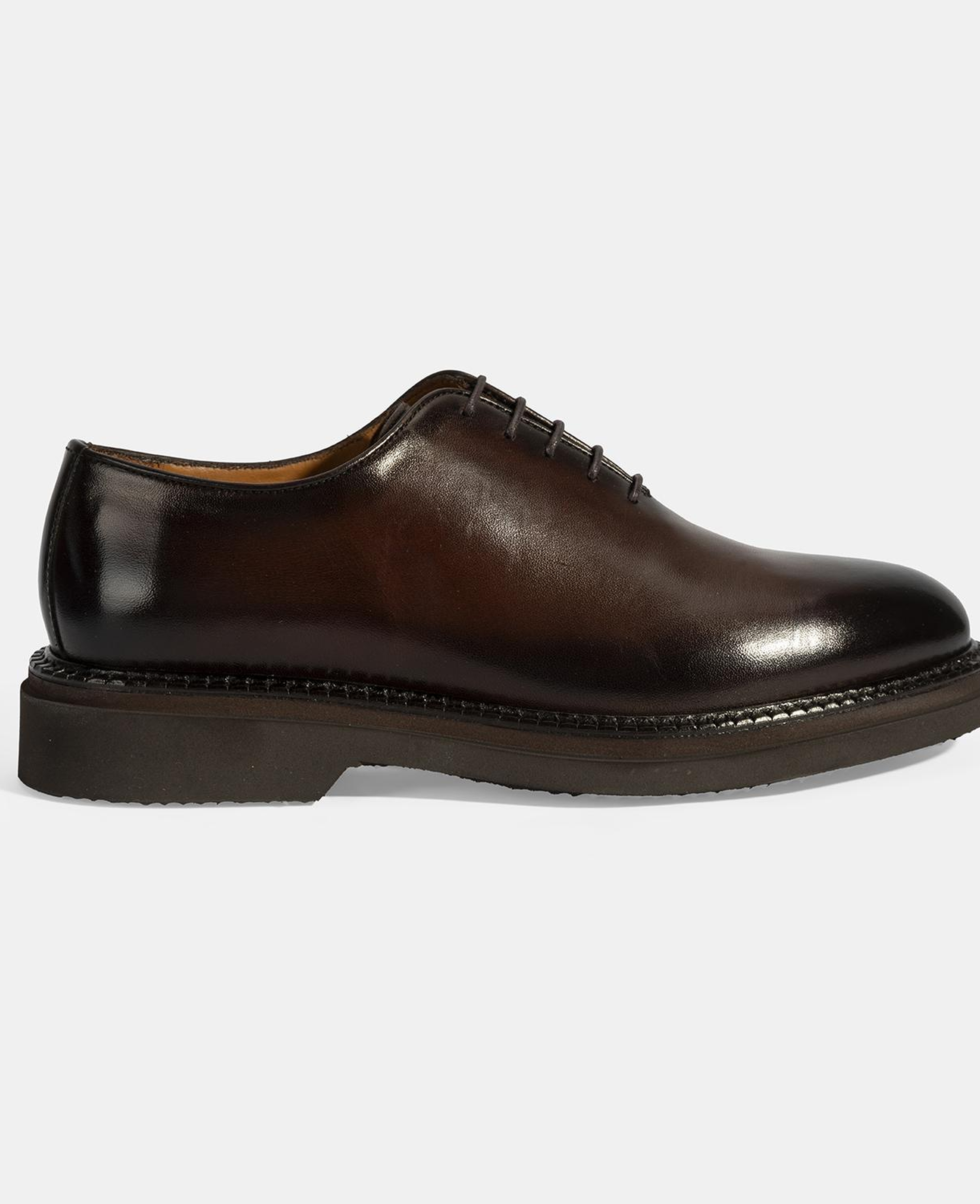 Erkek Kahve Bağcıklı Deri Klasik Ayakkabı