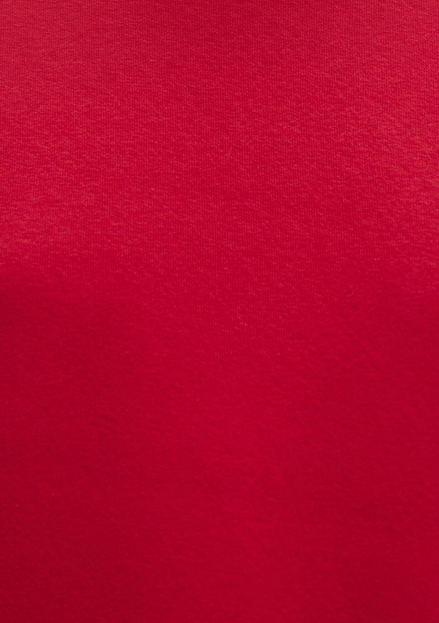 Mavi Bisiklet Yaka Kırmızı Basic Sweatshirt 1610198-80791