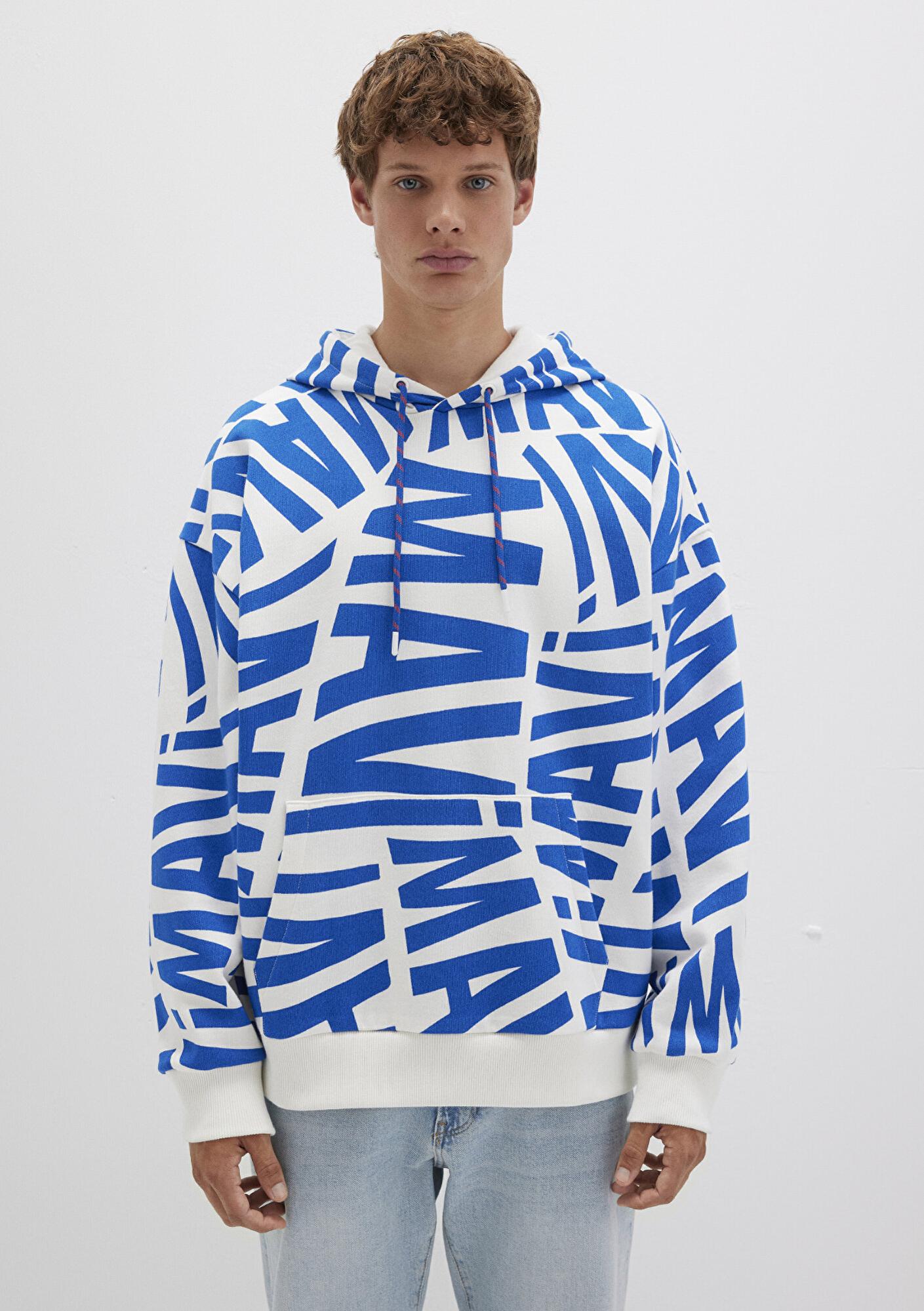 Mavi Mavi Baskılı Kapüşonlu Sweatshirt 0610121-620