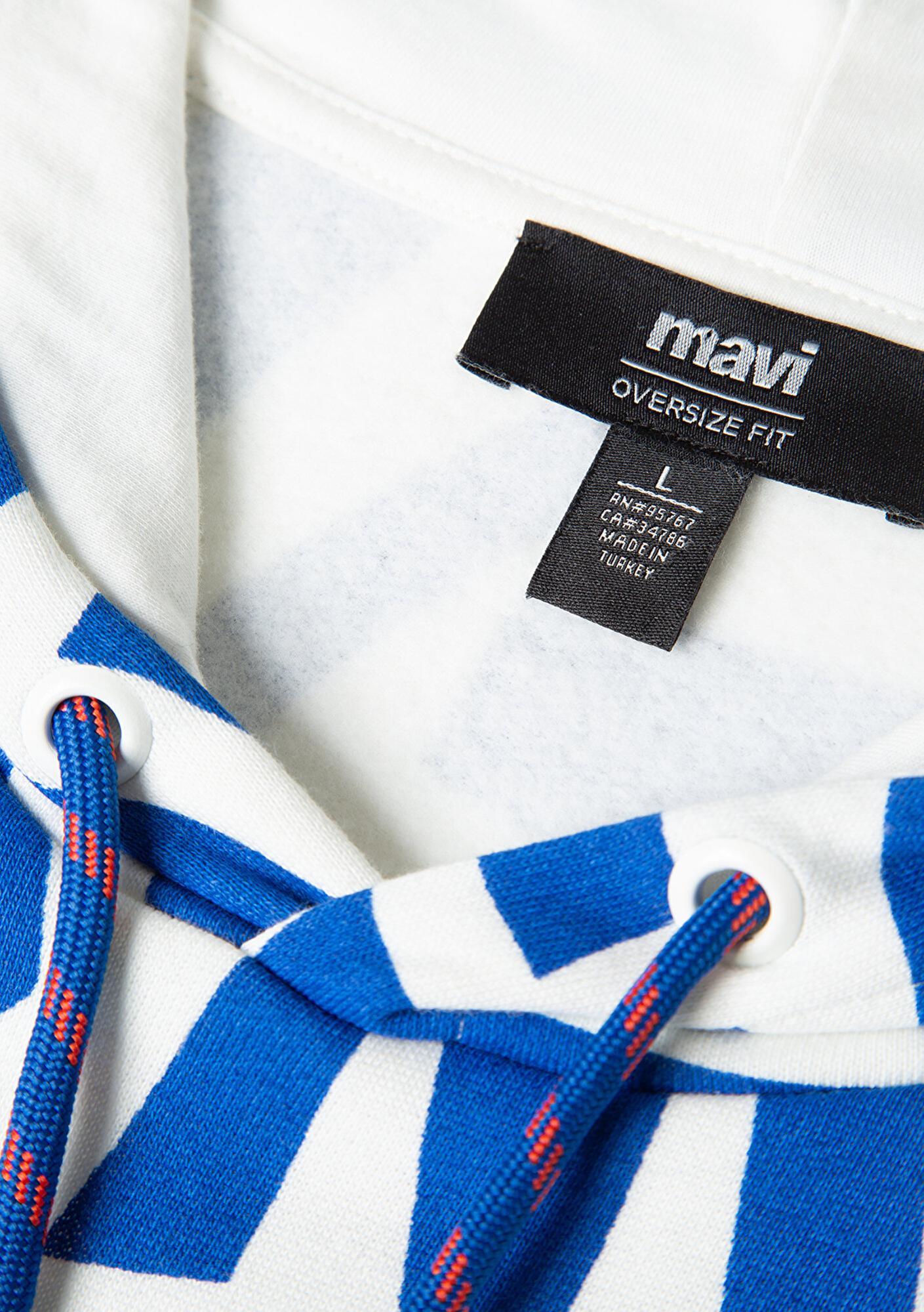 Mavi Mavi Baskılı Kapüşonlu Sweatshirt 0610121-620