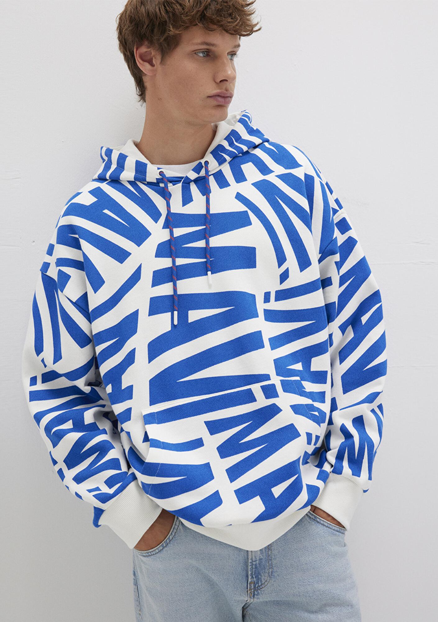 Mavi Mavi Baskılı Kapüşonlu Sweatshirt 0610121-620