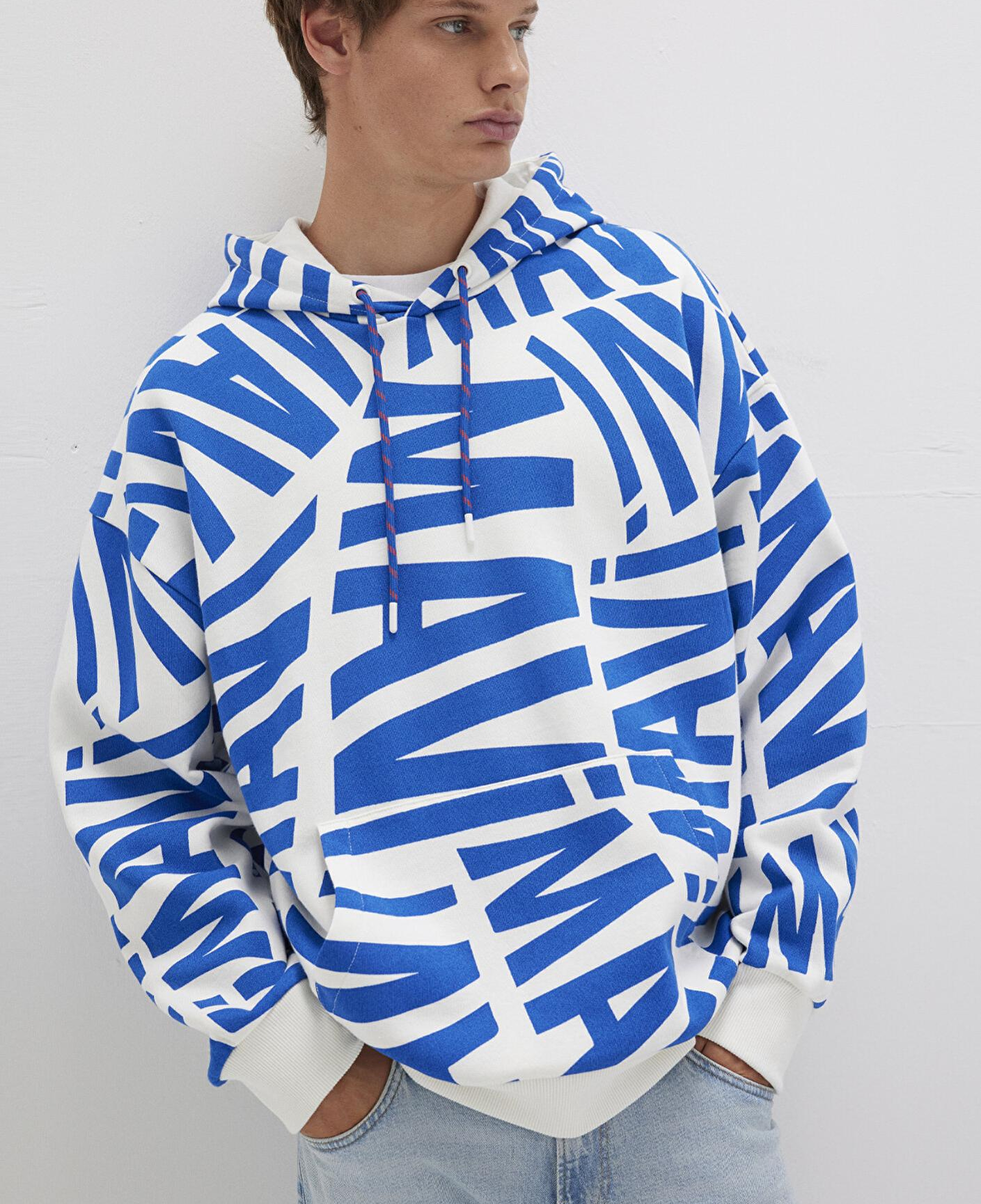 Mavi Mavi Baskılı Kapüşonlu Sweatshirt 0610121-620