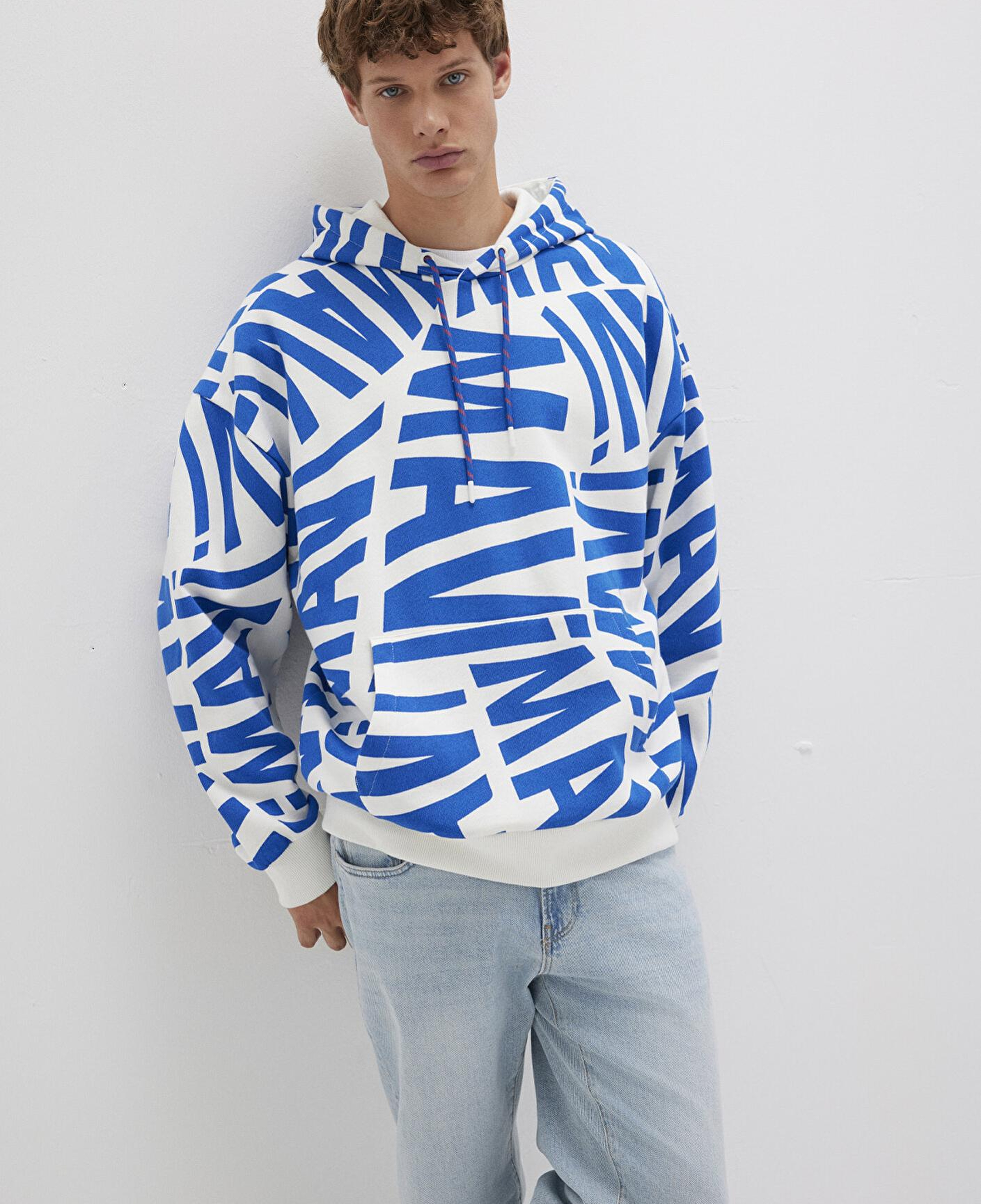 Mavi Mavi Baskılı Kapüşonlu Sweatshirt 0610121-620