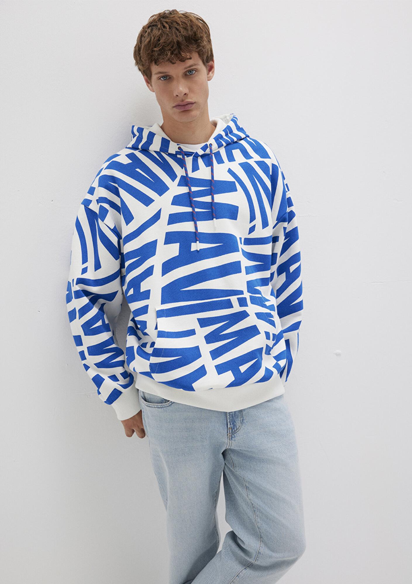 Mavi Mavi Baskılı Kapüşonlu Sweatshirt 0610121-620
