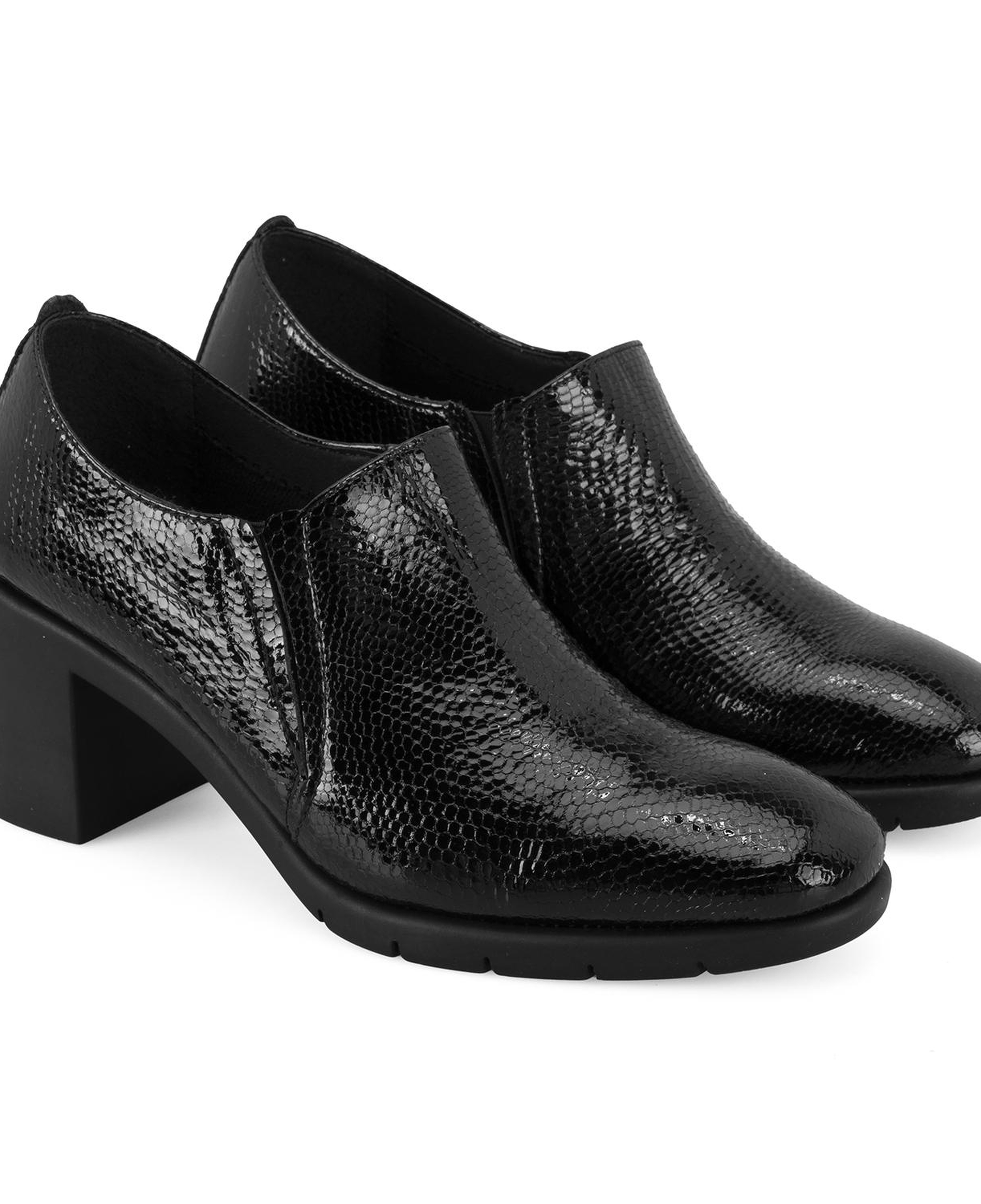 Kadın Siyah DesaComfort Topuklu Deri Günlük Ayakkabı
