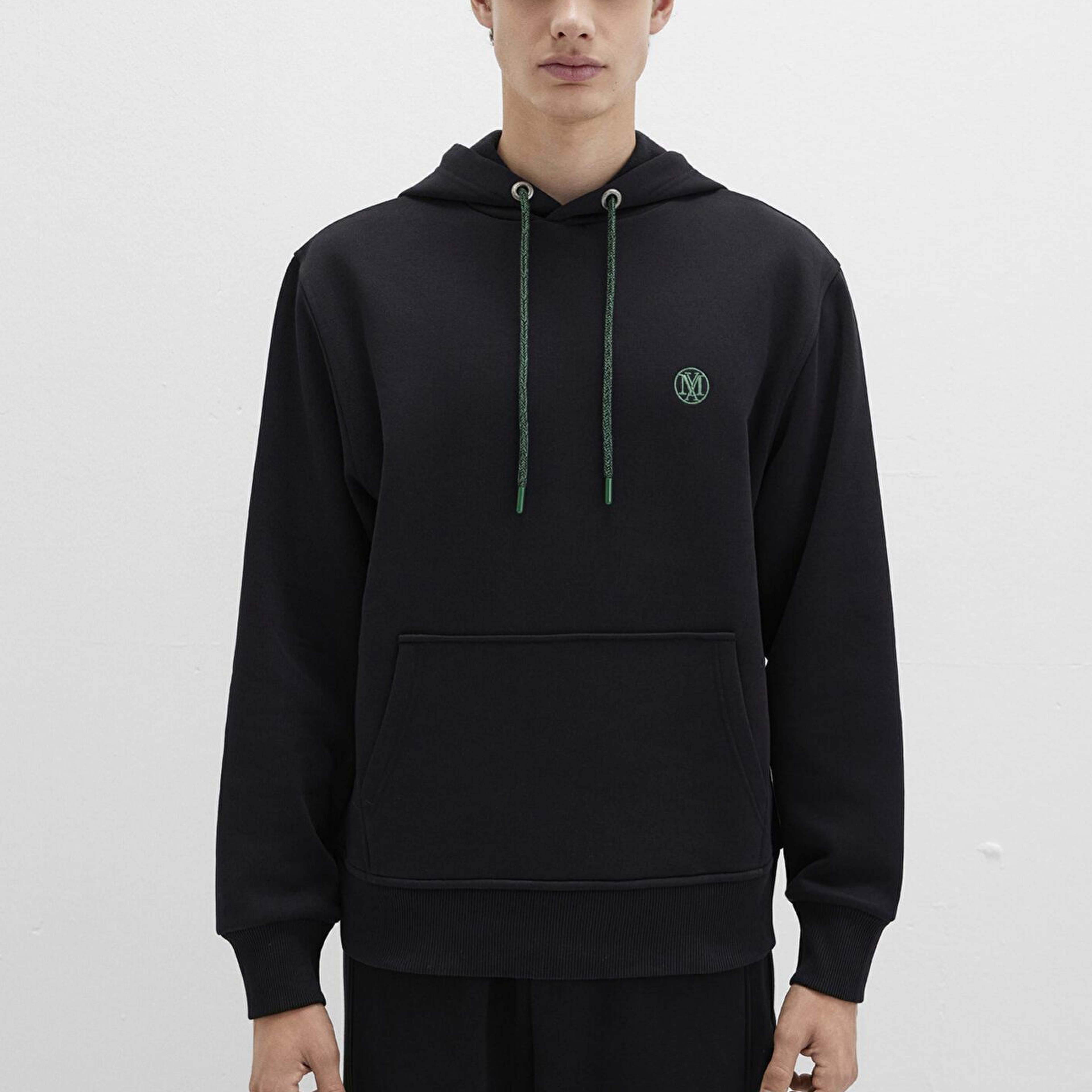 Mavi Mavi Logo Nakışlı Kapüşonlu Siyah Sweatshirt 065809-900