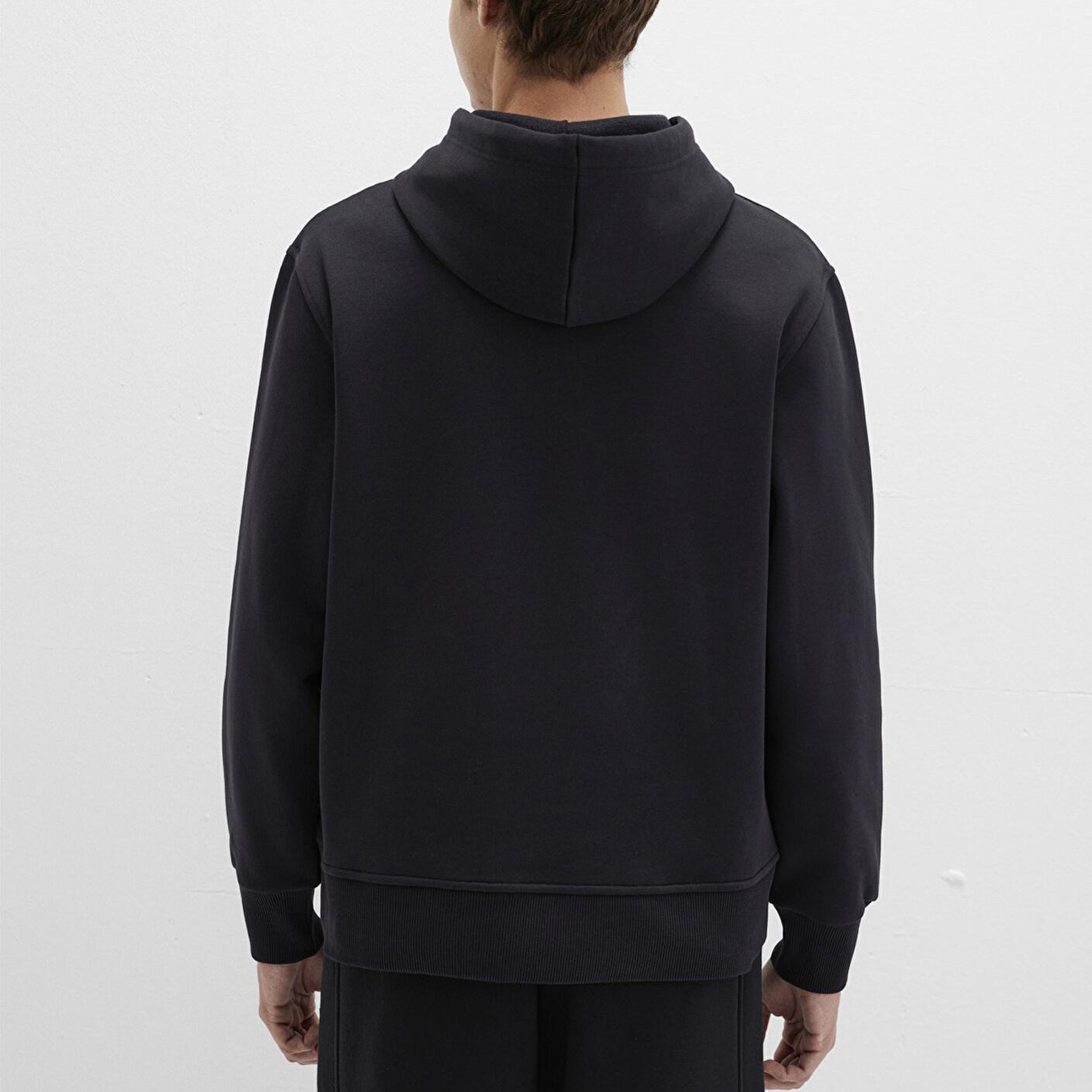 Mavi Mavi Logo Nakışlı Kapüşonlu Siyah Sweatshirt 065809-900