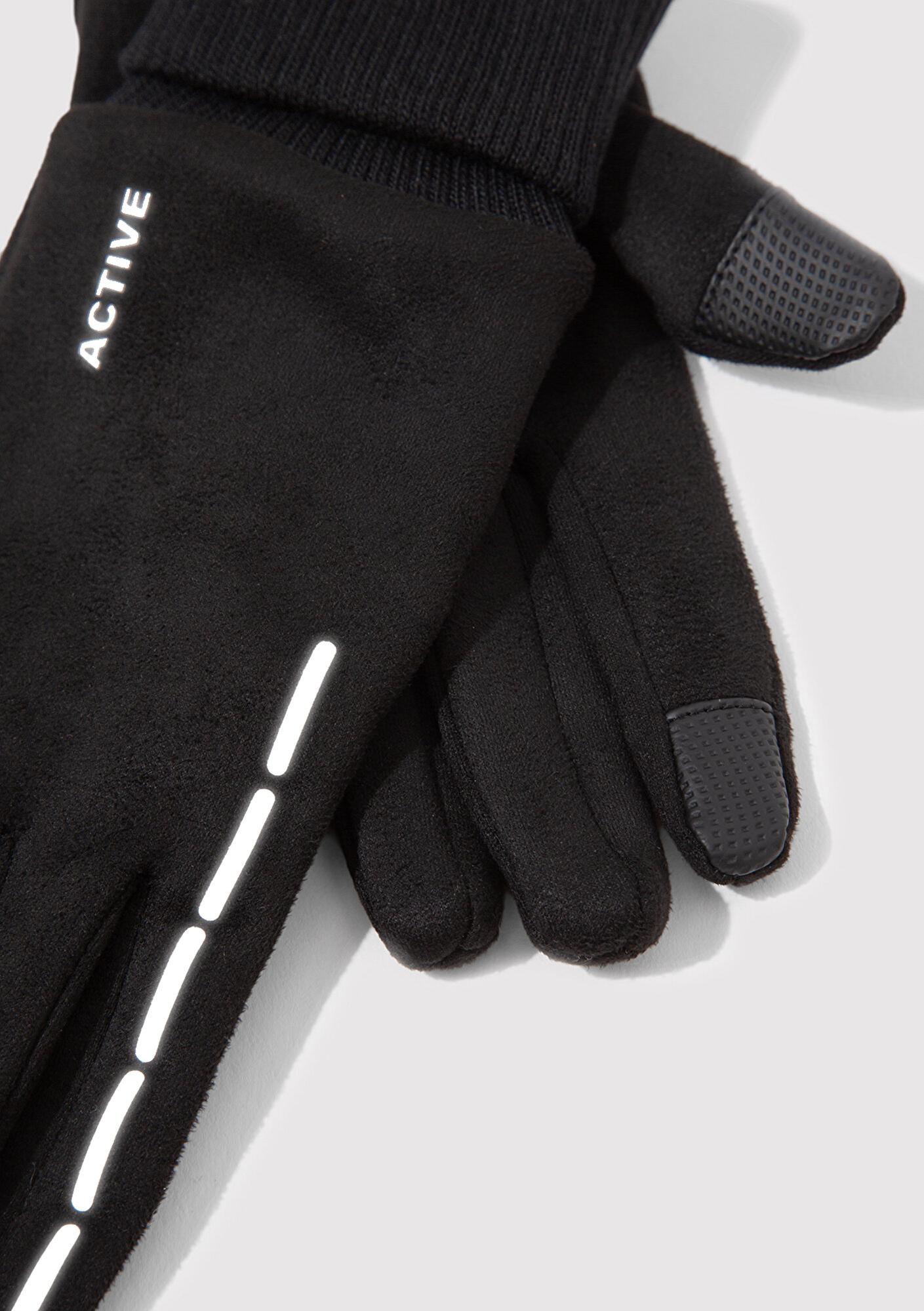 Mavi Reflektör Detaylı Siyah Active Eldiven 198994-900