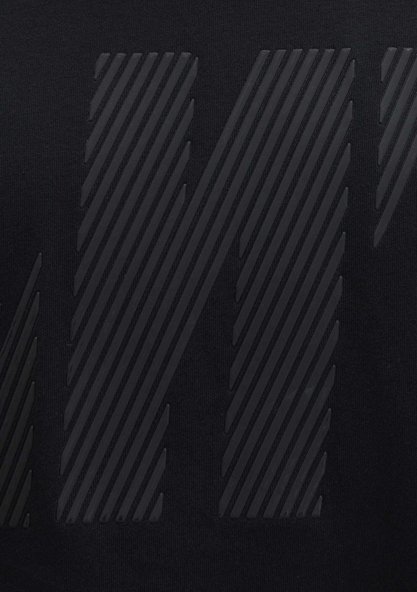 Mavi Mavi Pro Logo Baskılı Siyah Tişört Loose Fit / Bol Rahat Kesim 067034-900