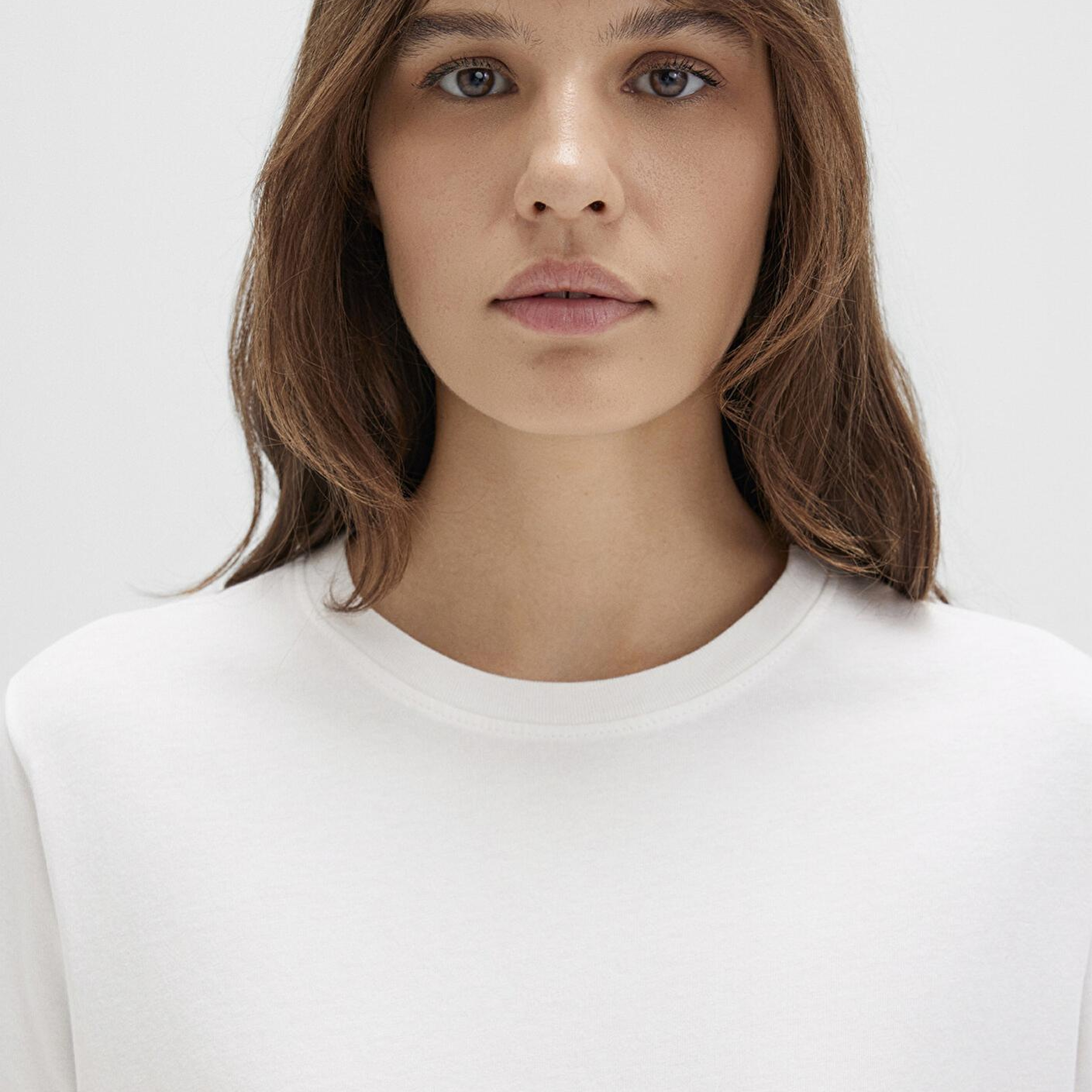 Mavi Ekru Basic Tişört Regular Fit / Normal Kesim 1600965-33389