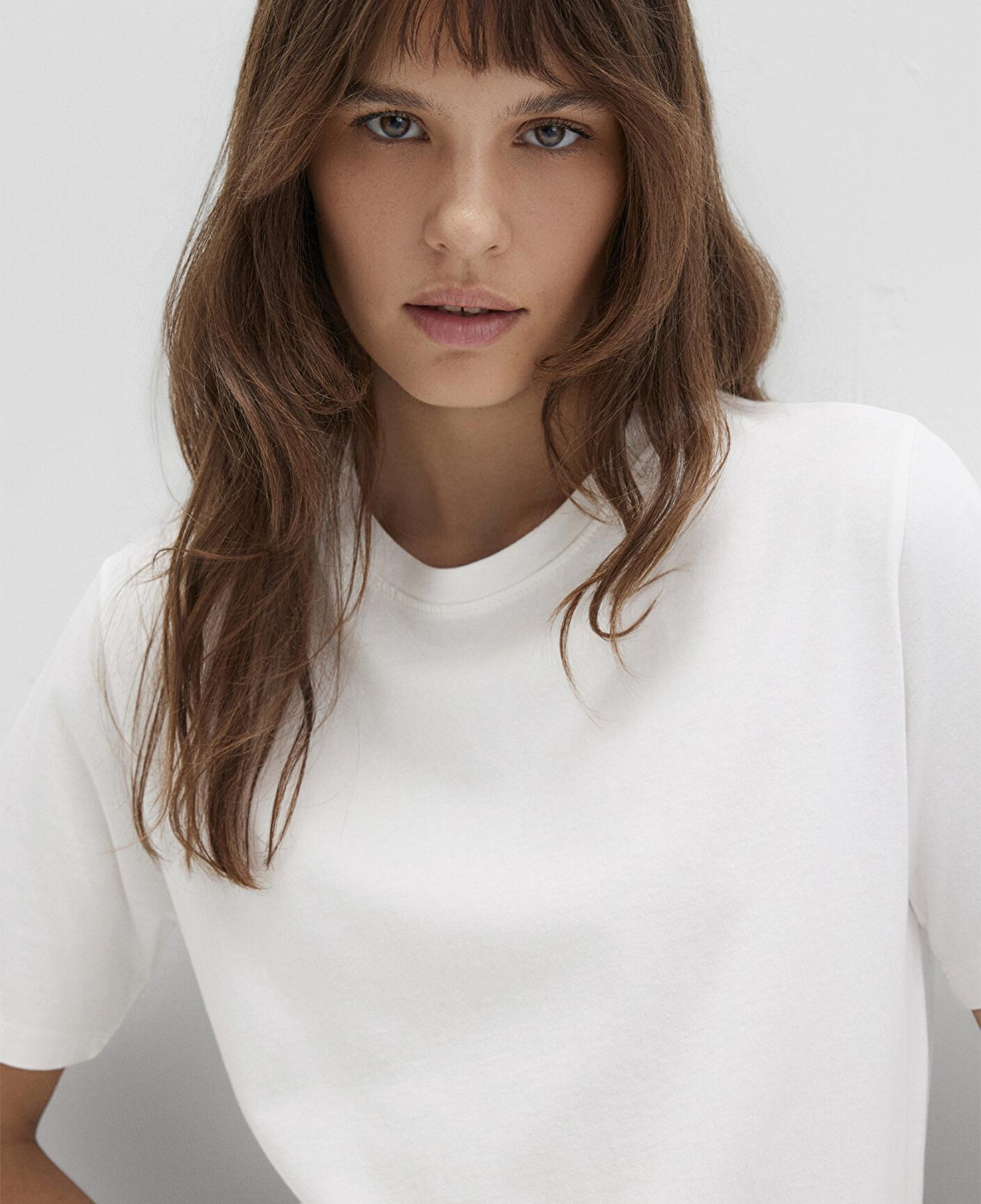 Mavi Ekru Basic Tişört Regular Fit / Normal Kesim 1600965-33389