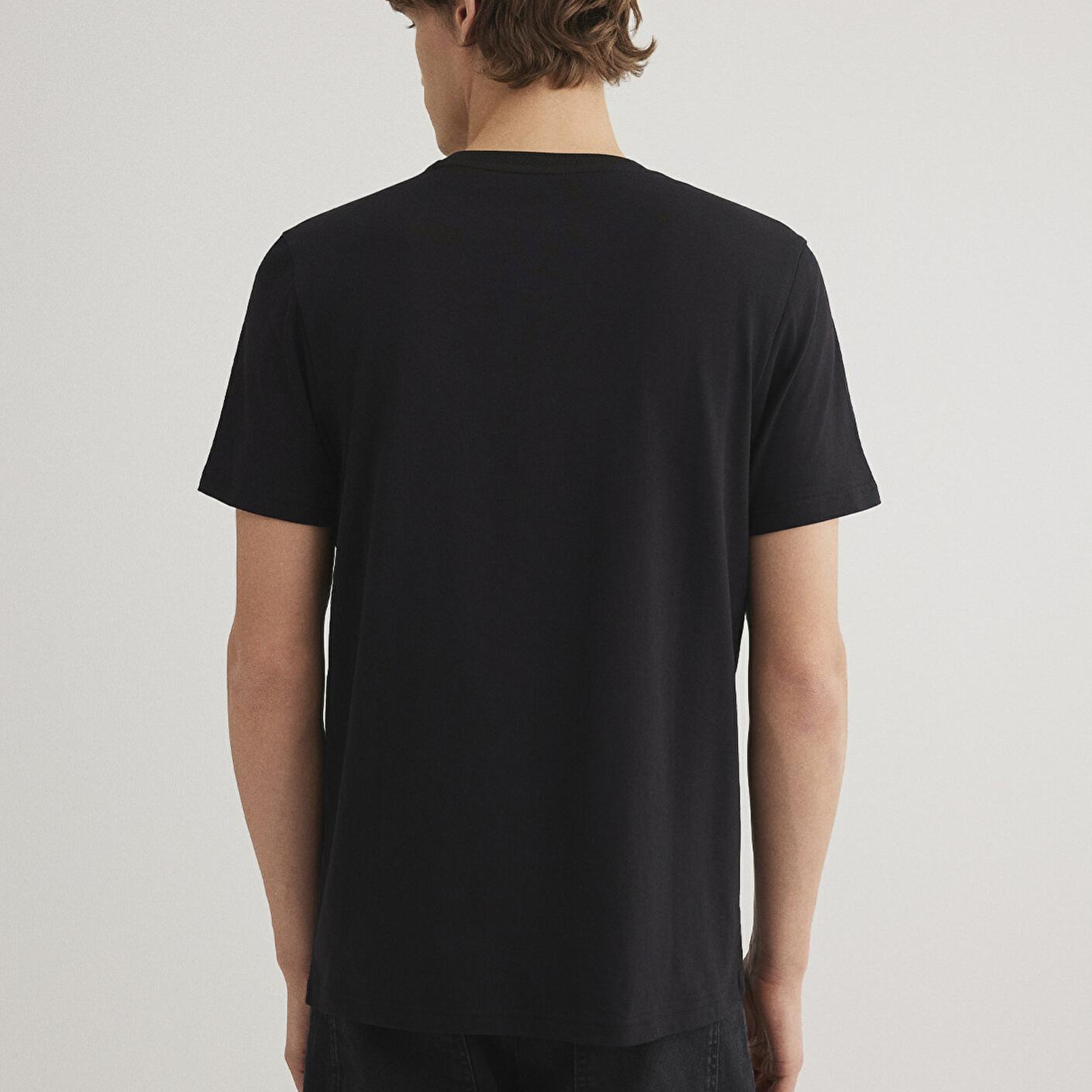 Mavi Superman Baskılı Siyah Tişört Slim Fit / Dar Kesim 066875-900