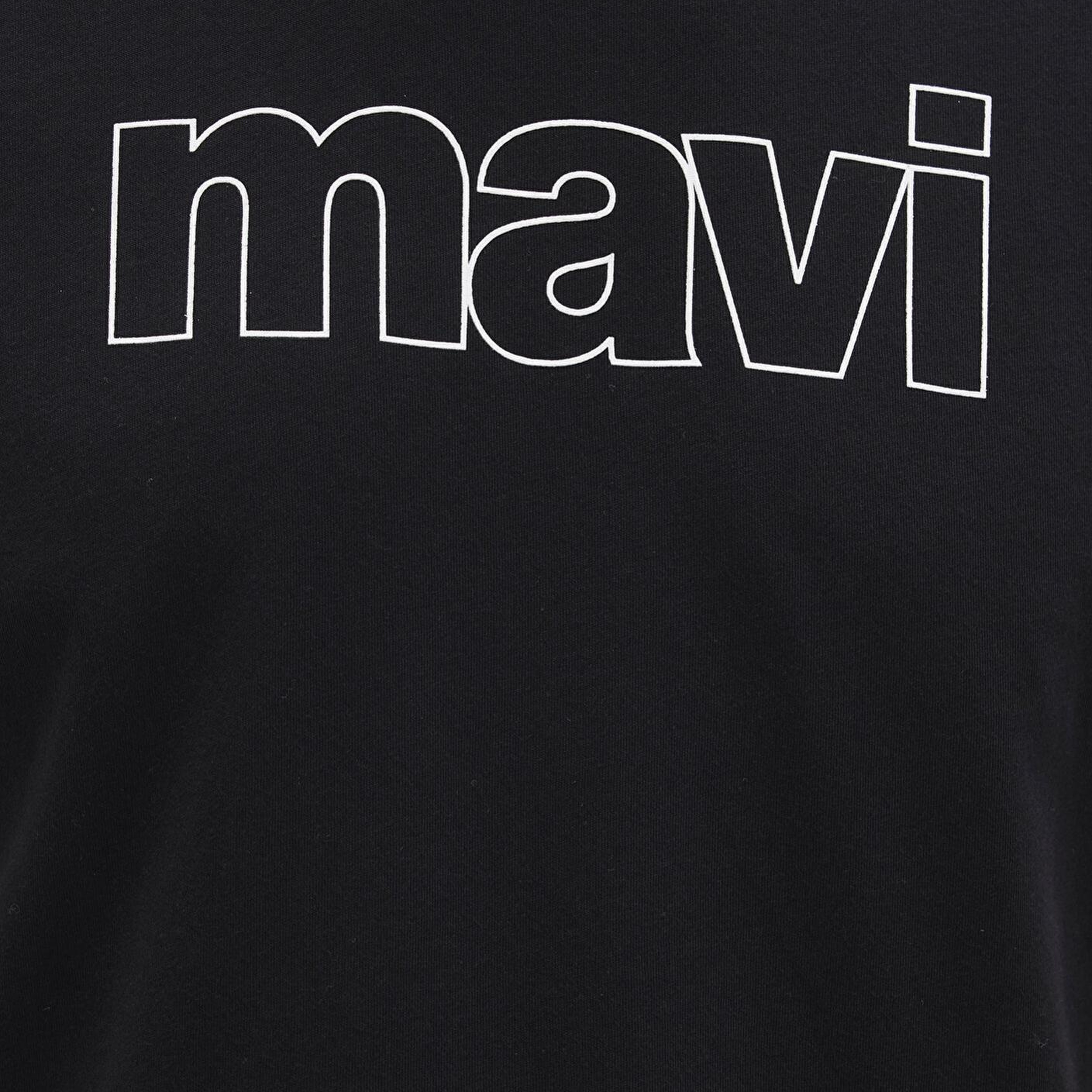 Mavi Mavi Logo Baskılı Siyah Tişört Slim Fit / Dar Kesim 065781-900