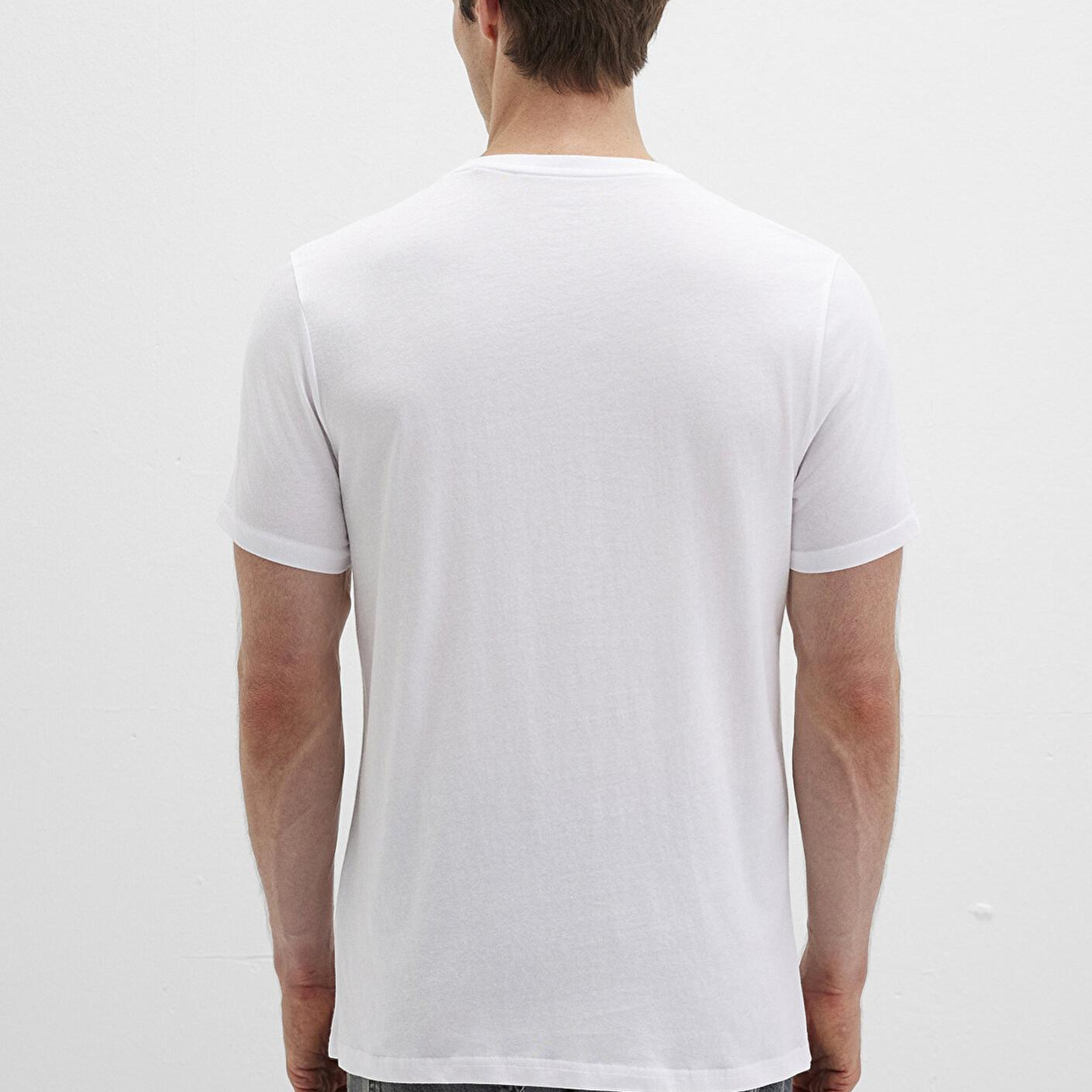 Mavi Mavi Logo Baskılı Beyaz Tişört Slim Fit / Dar Kesim 065781-620