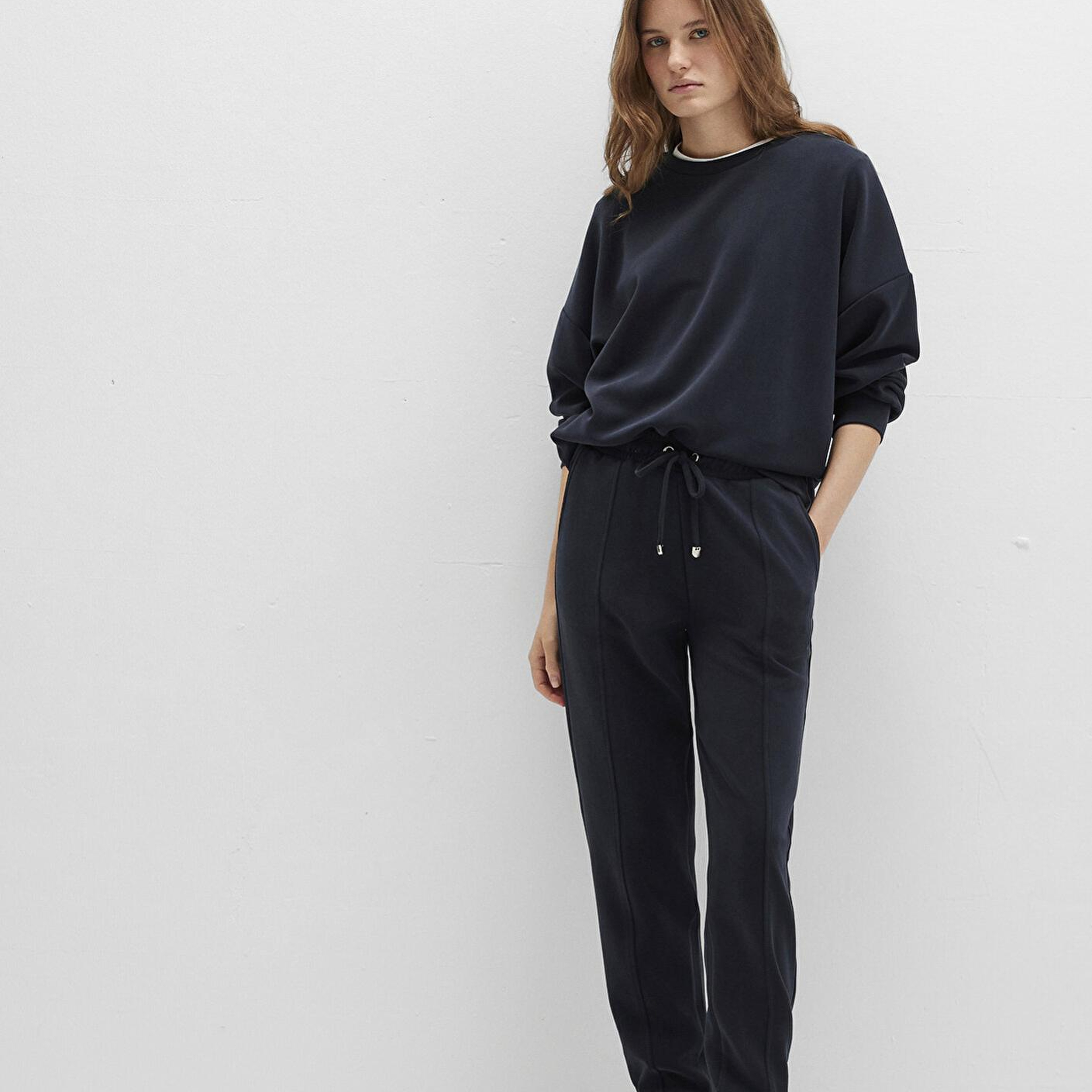 Mavi Lux Touch (TENCEL™) Siyah Modal Eşofman Altı 1600453-900