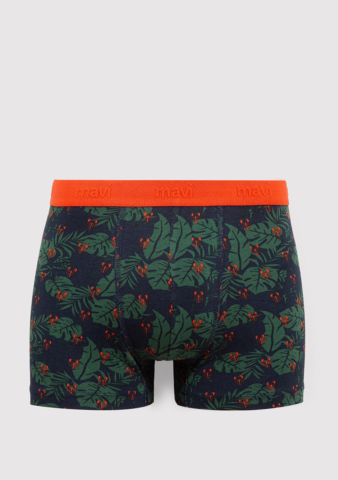 Mavi Akrep Baskılı Lacivert Boxer 092441-33648