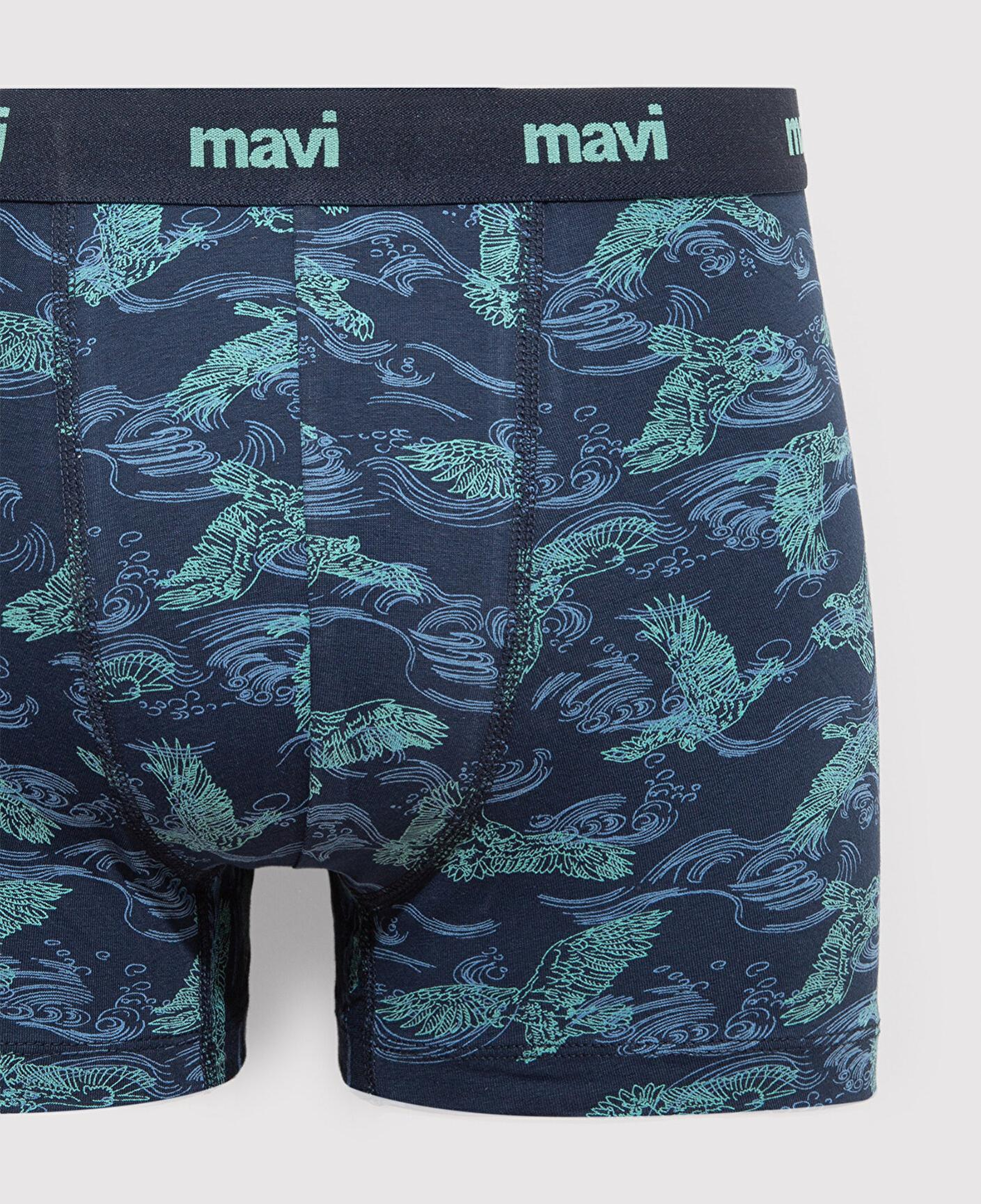 Mavi Kartal Baskılı Lacivert Boxer 092434-33482