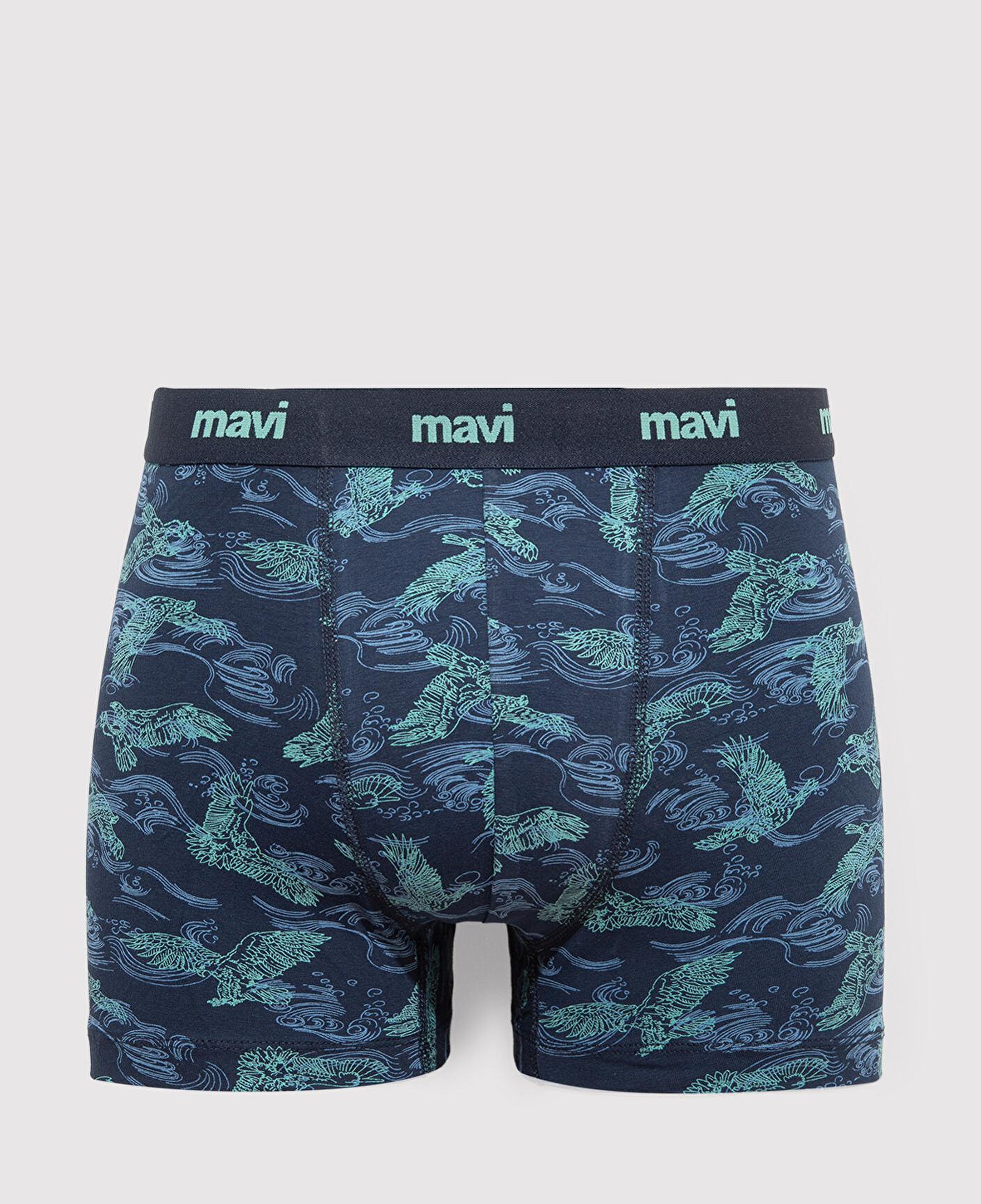 Mavi Kartal Baskılı Lacivert Boxer 092434-33482