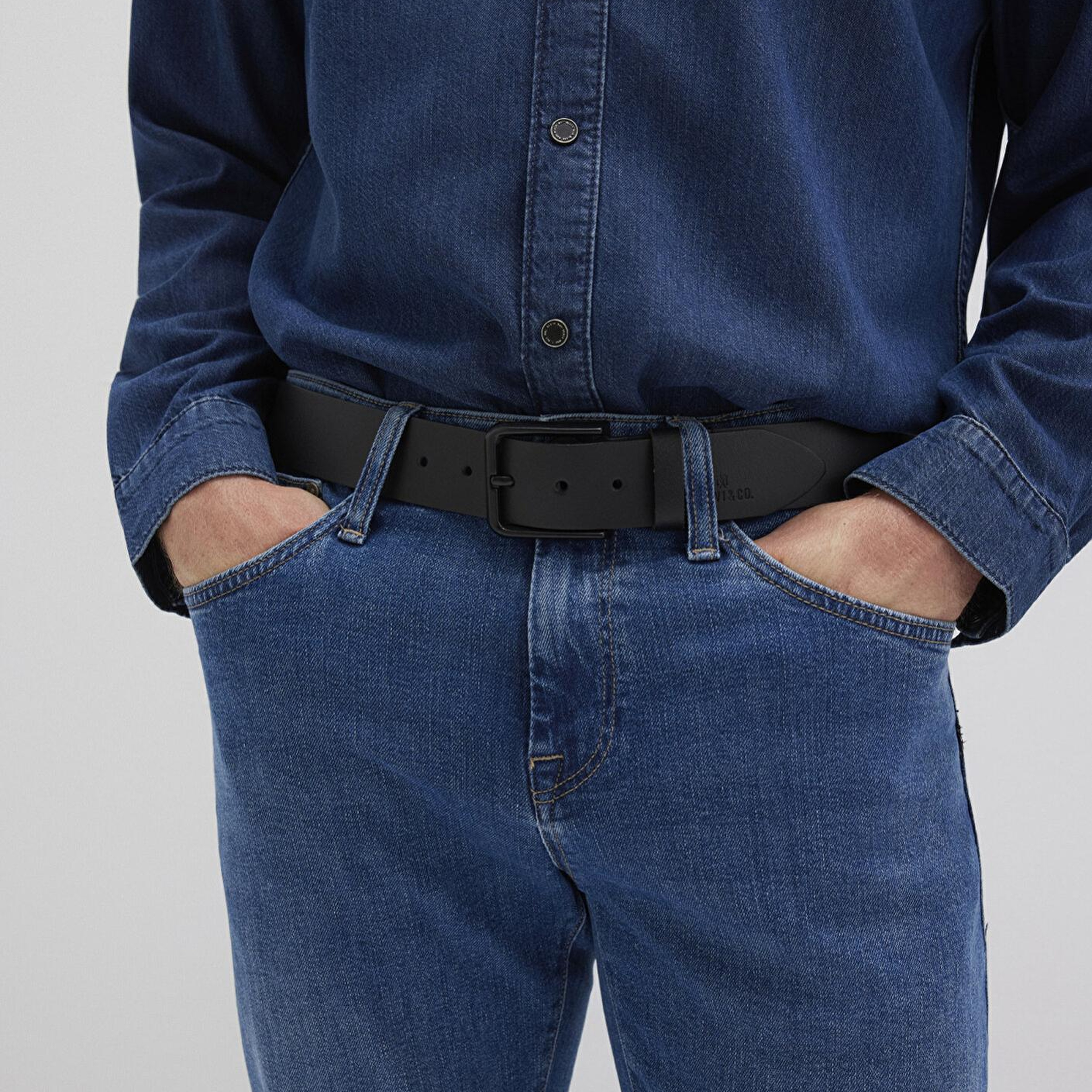 Mavi Siyah Deri Kemer 092495-900