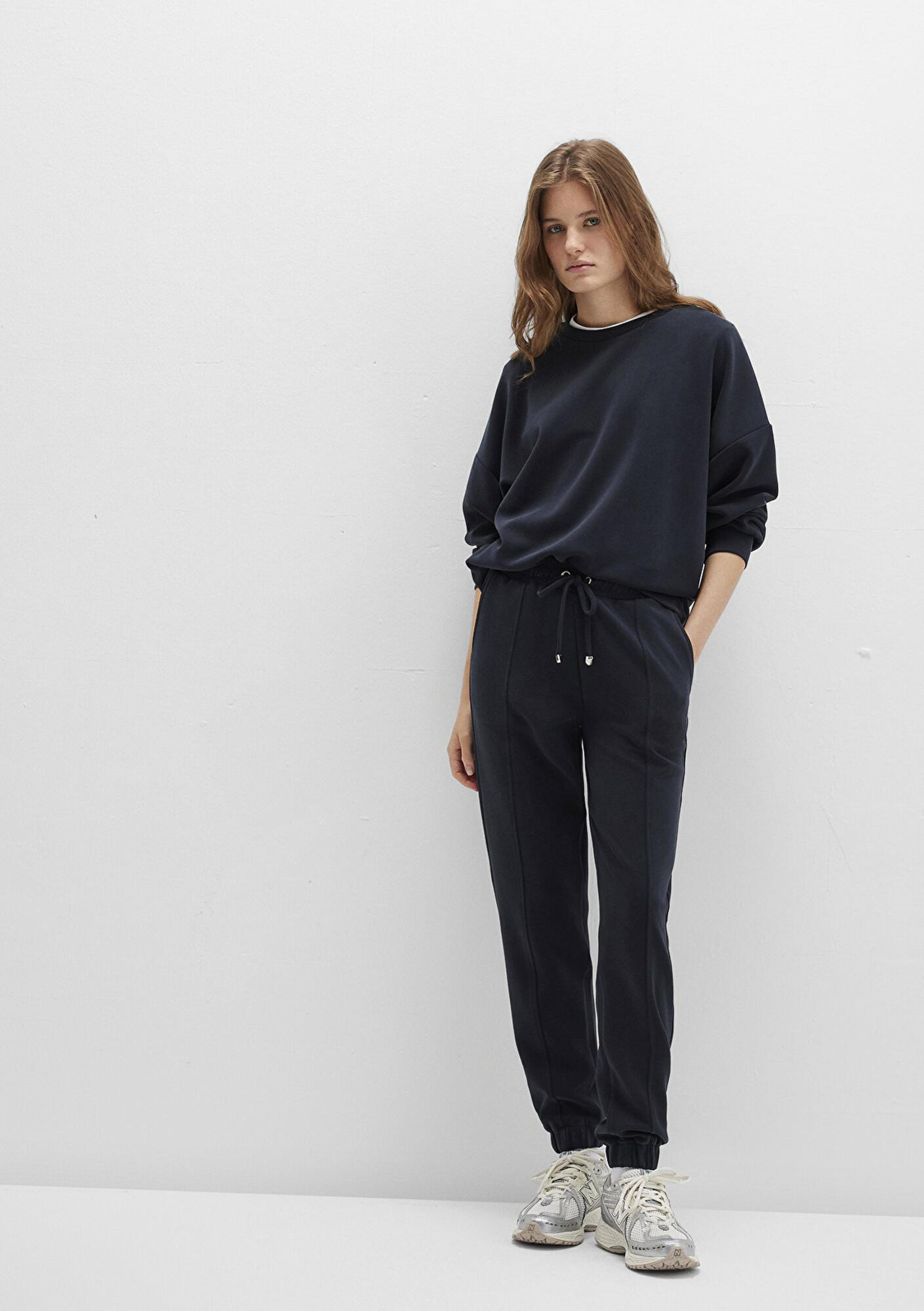 Mavi Lux Touch (TENCEL™) Siyah Modal Eşofman Altı 1600453-900