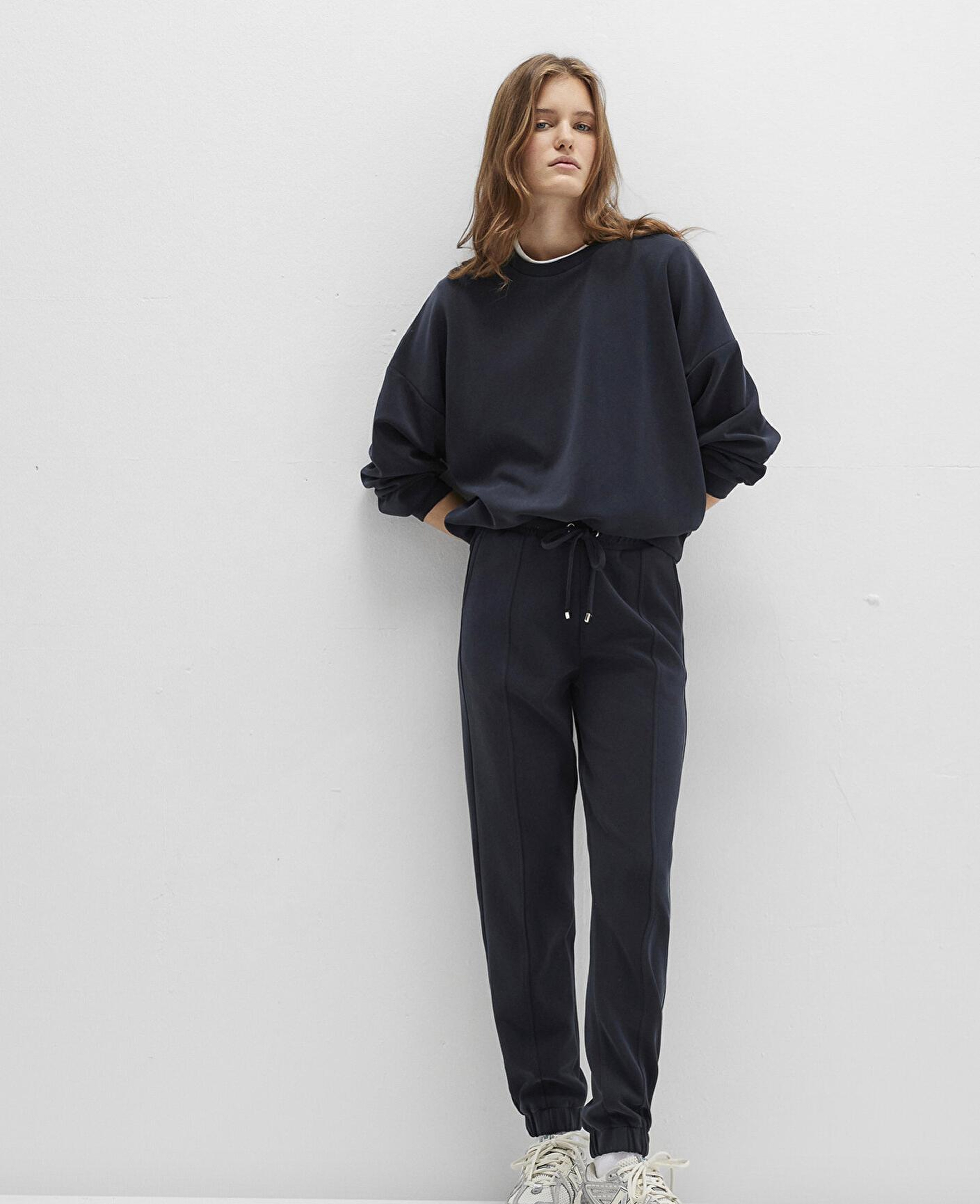 Mavi Lux Touch (TENCEL™) Siyah Modal Eşofman Altı 1600453-900