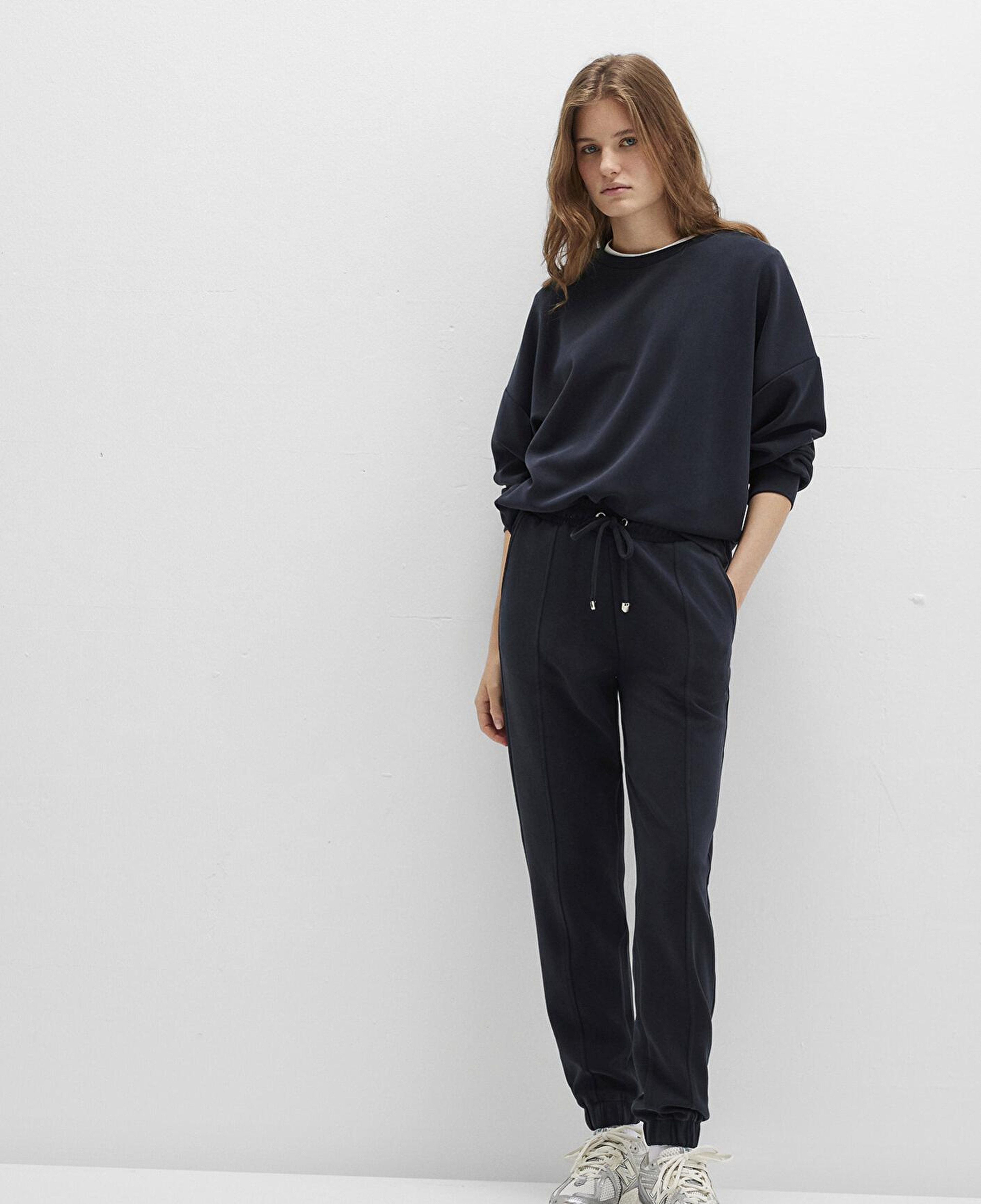 Mavi Lux Touch (TENCEL™) Siyah Modal Eşofman Altı 1600453-900