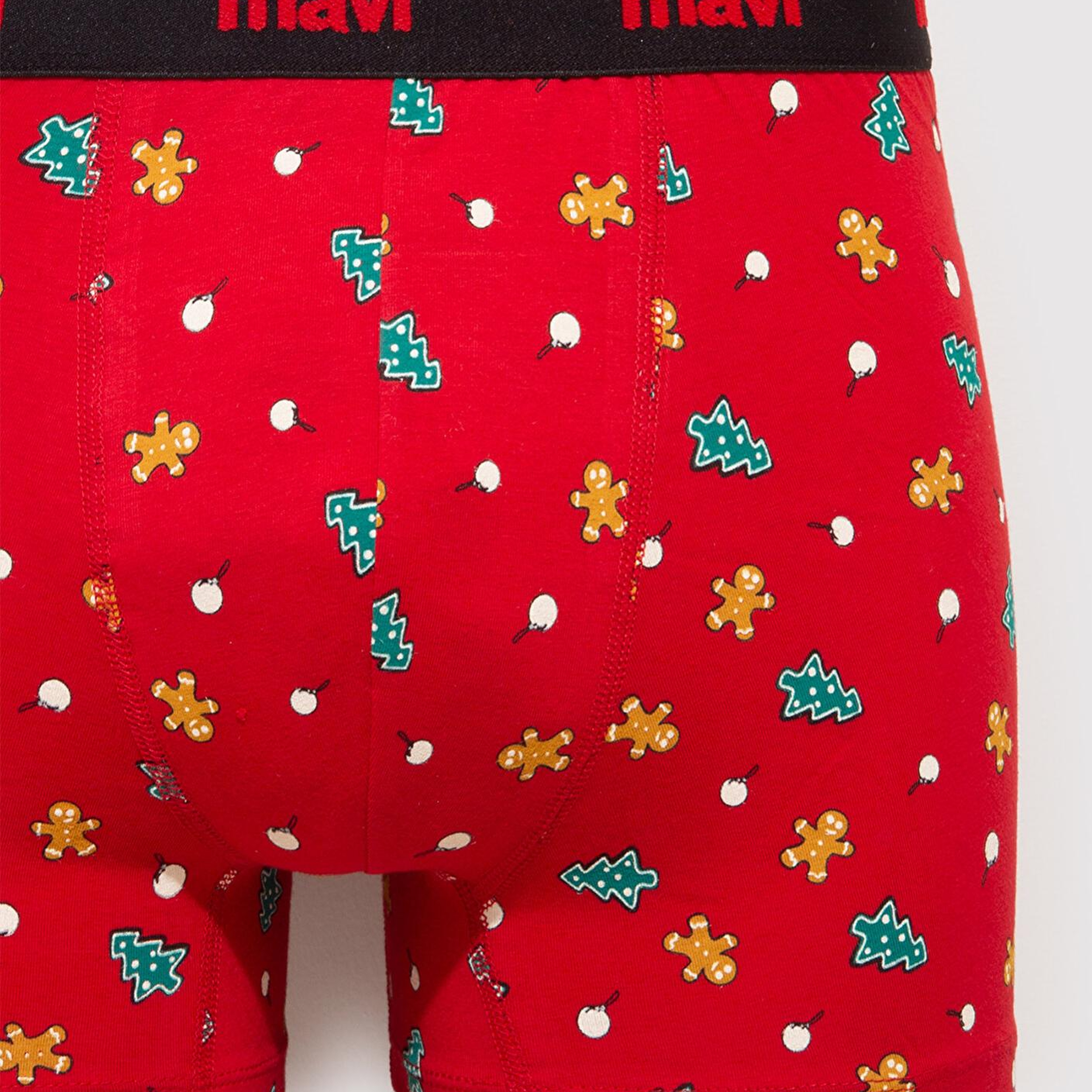 Mavi Yılbaşı Temalı Baskılı Boxer 092252-32421