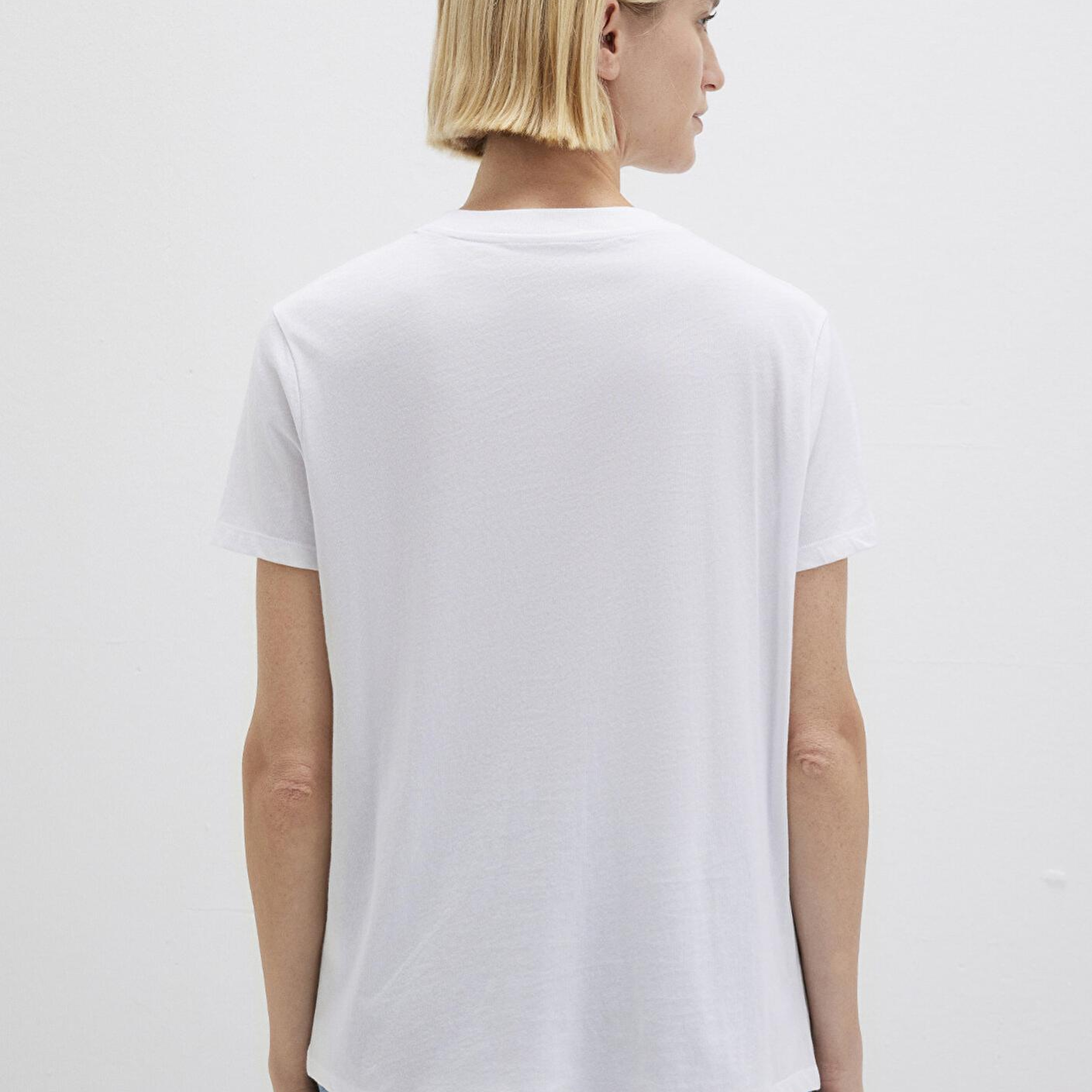 Mavi Üçgen Baskılı Beyaz İstanbul Tişört Regular Fit / Normal Kesim 168892-620