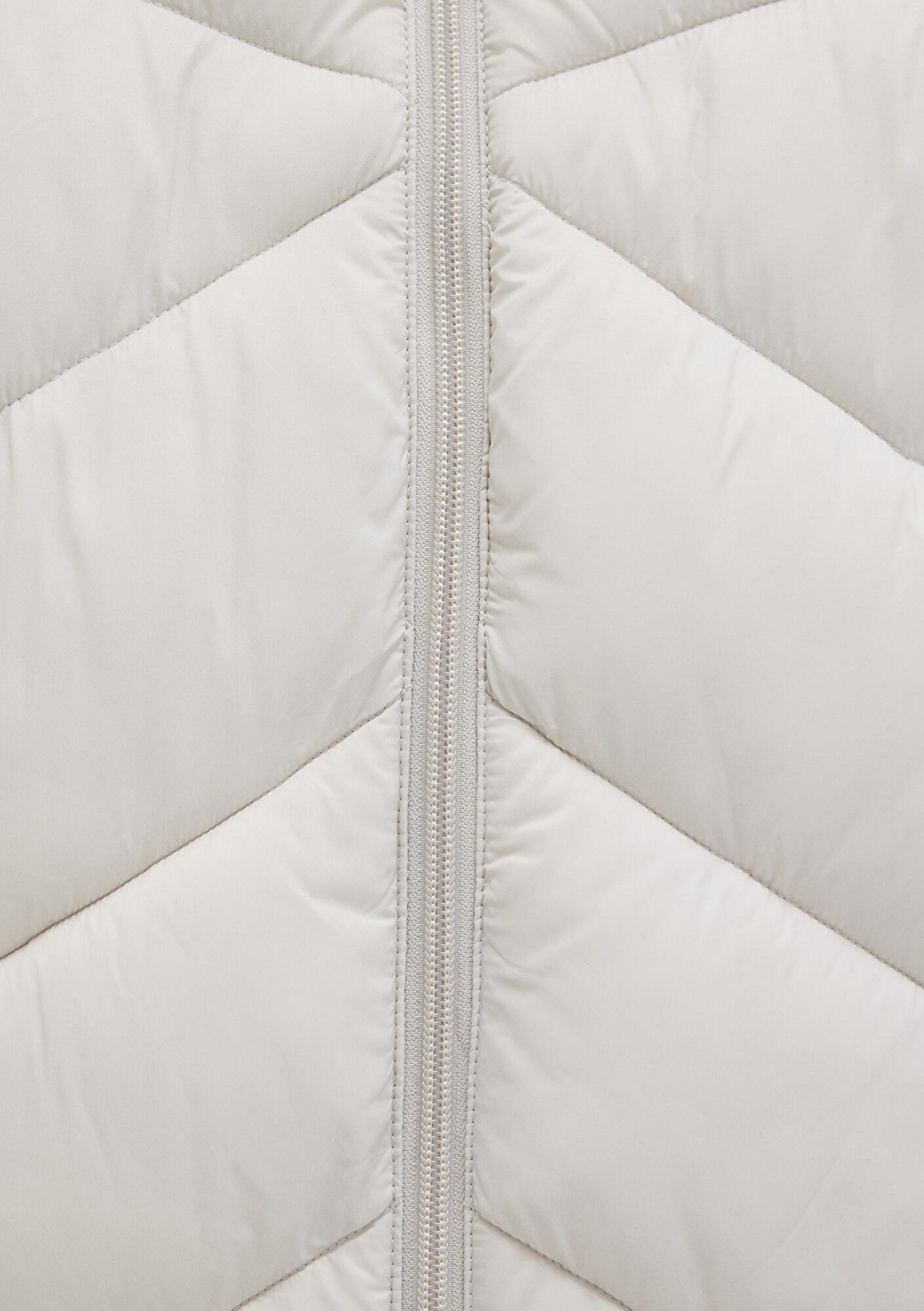 Mavi Su İtici Dik Yaka Ekru Şişme Mont 110698-27105