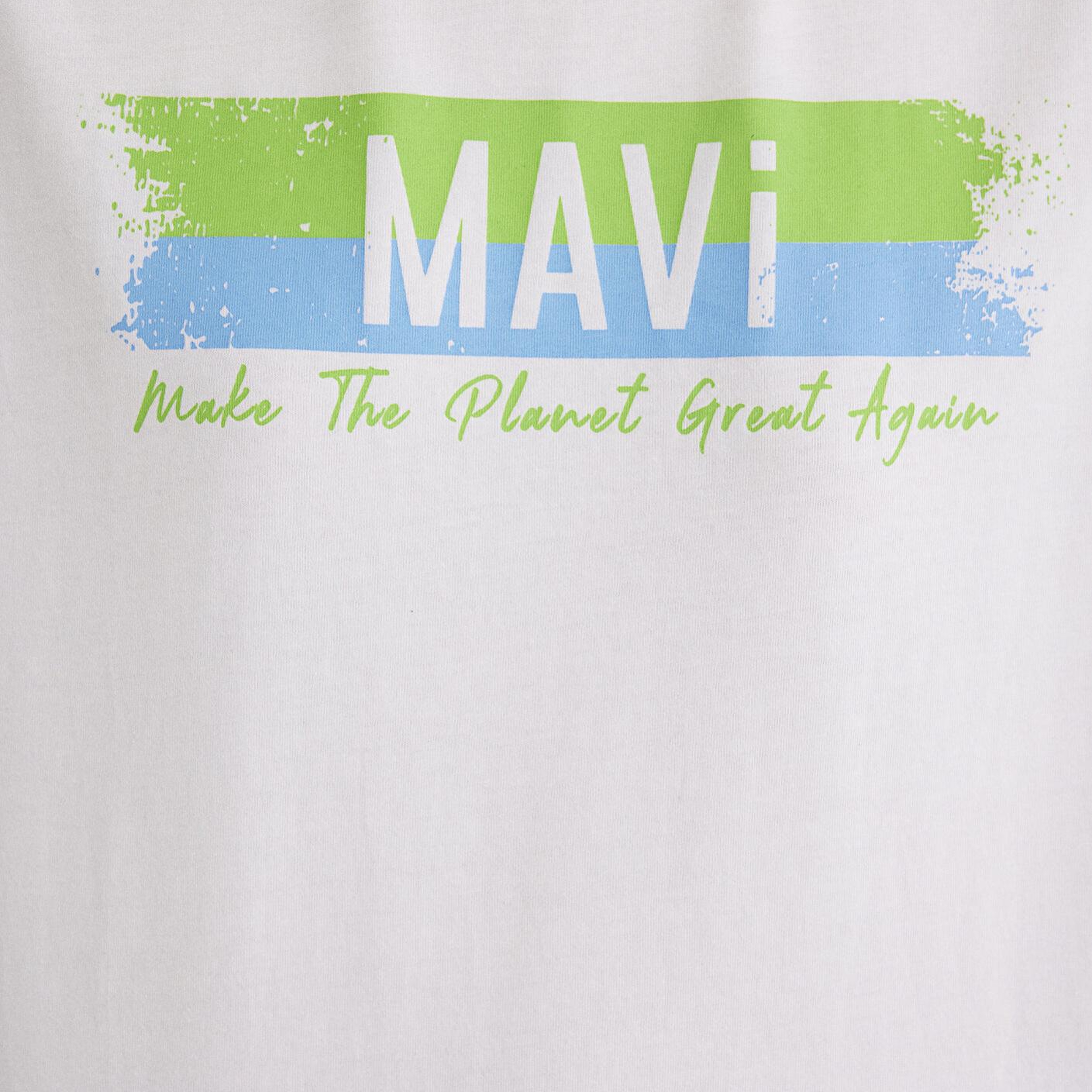 Mavi Make The Planet Great Again Baskılı Tişört Regular Fit / Normal Kesim 168752-620
