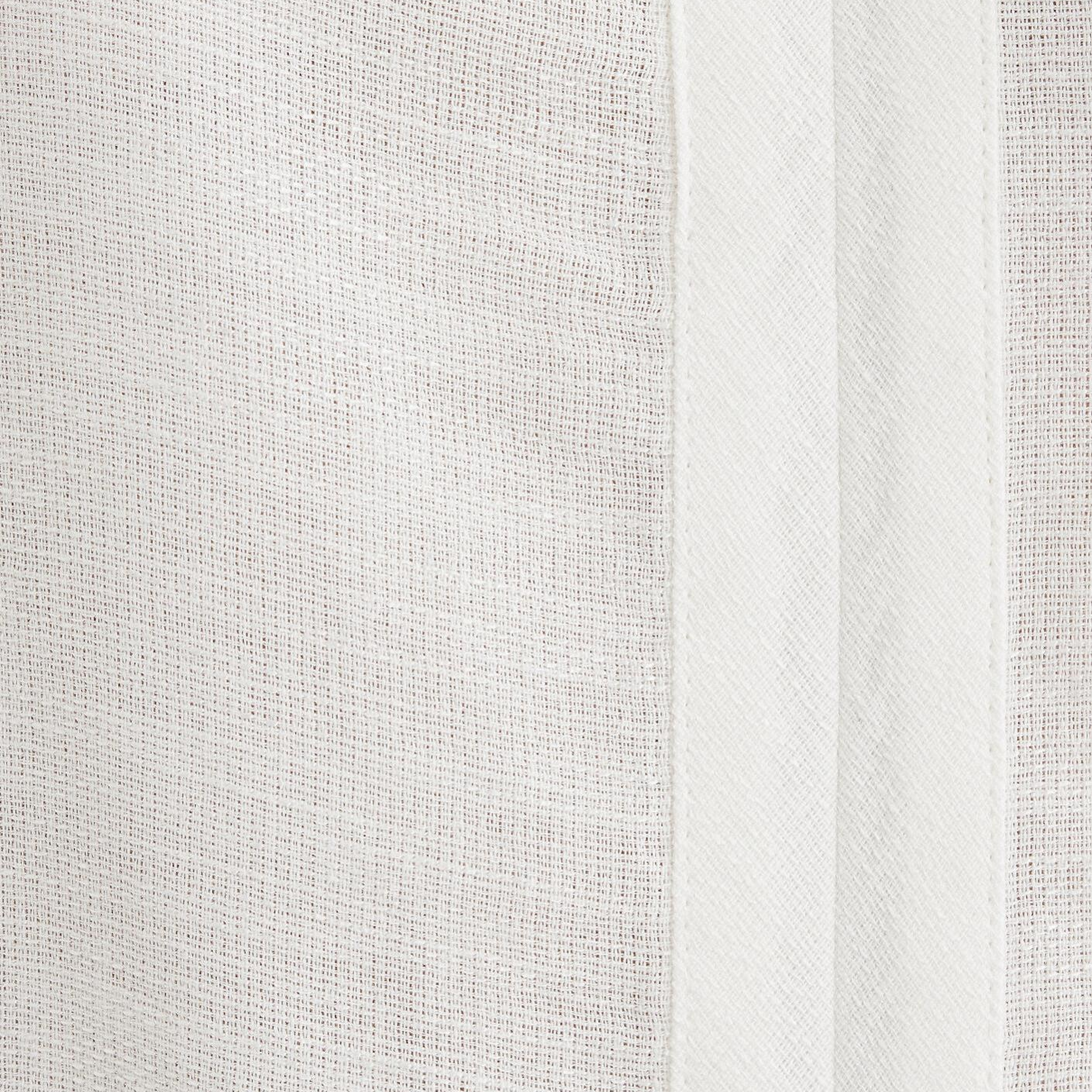 Mavi V Yaka Beyaz Bluz 122504-30701