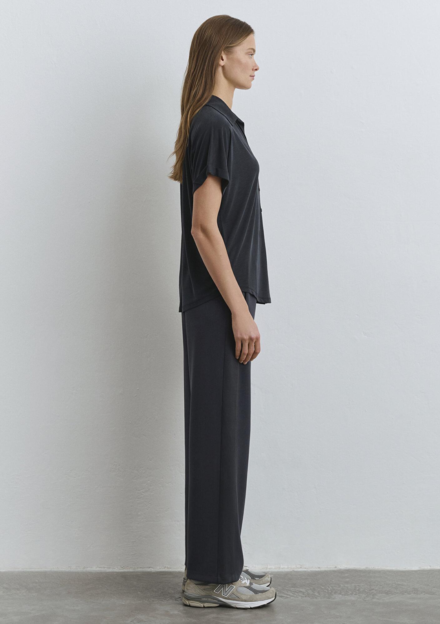 Mavi Lux Touch (TENCEL™) Antrasit Modal Gömlek Regular Fit / Normal Kesim 168081-900