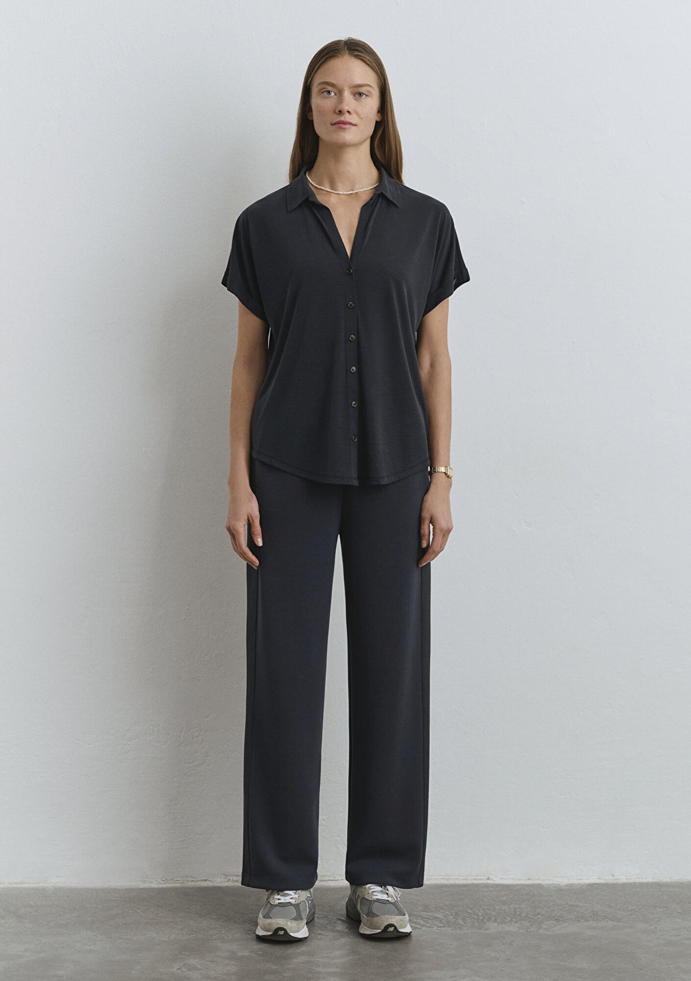 Mavi Lux Touch (TENCEL™) Antrasit Modal Gömlek Regular Fit / Normal Kesim 168081-900