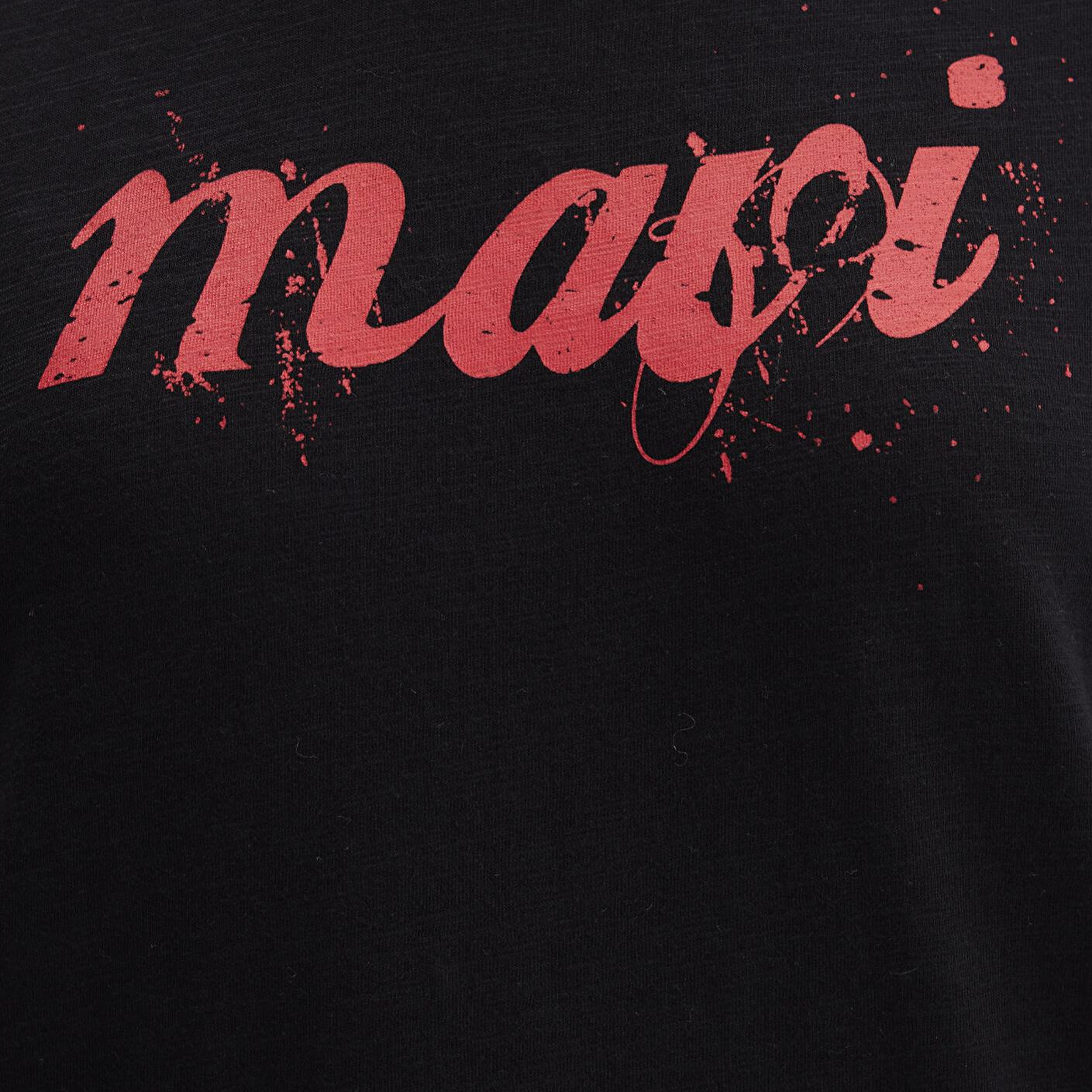 Mavi Mavi Logo Baskılı Siyah Tişört Loose Fit / Bol Rahat Kesim 166422-900