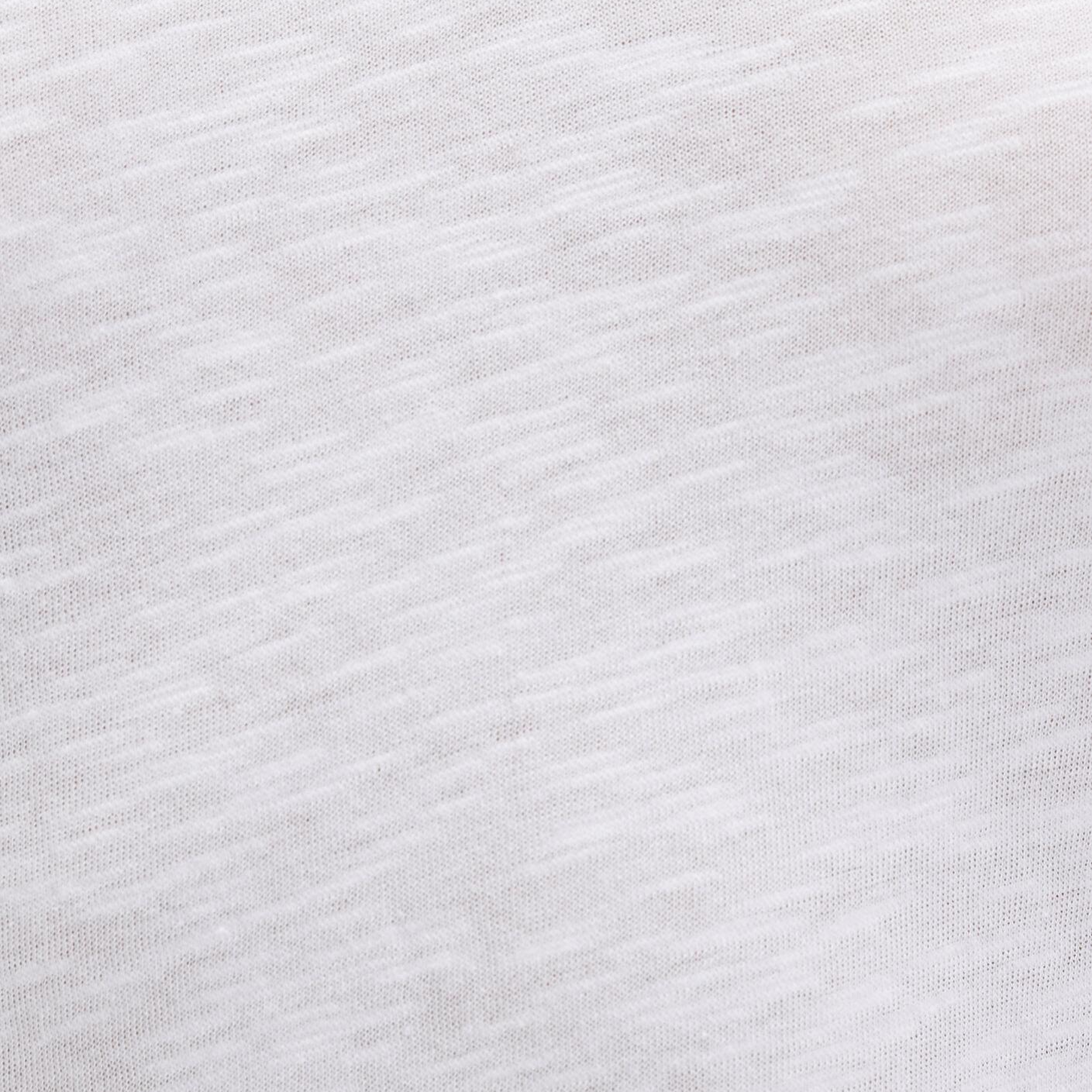 Mavi V Yaka Flamlı Beyaz Basic Tişört Slim Fit / Dar Kesim 168260-620