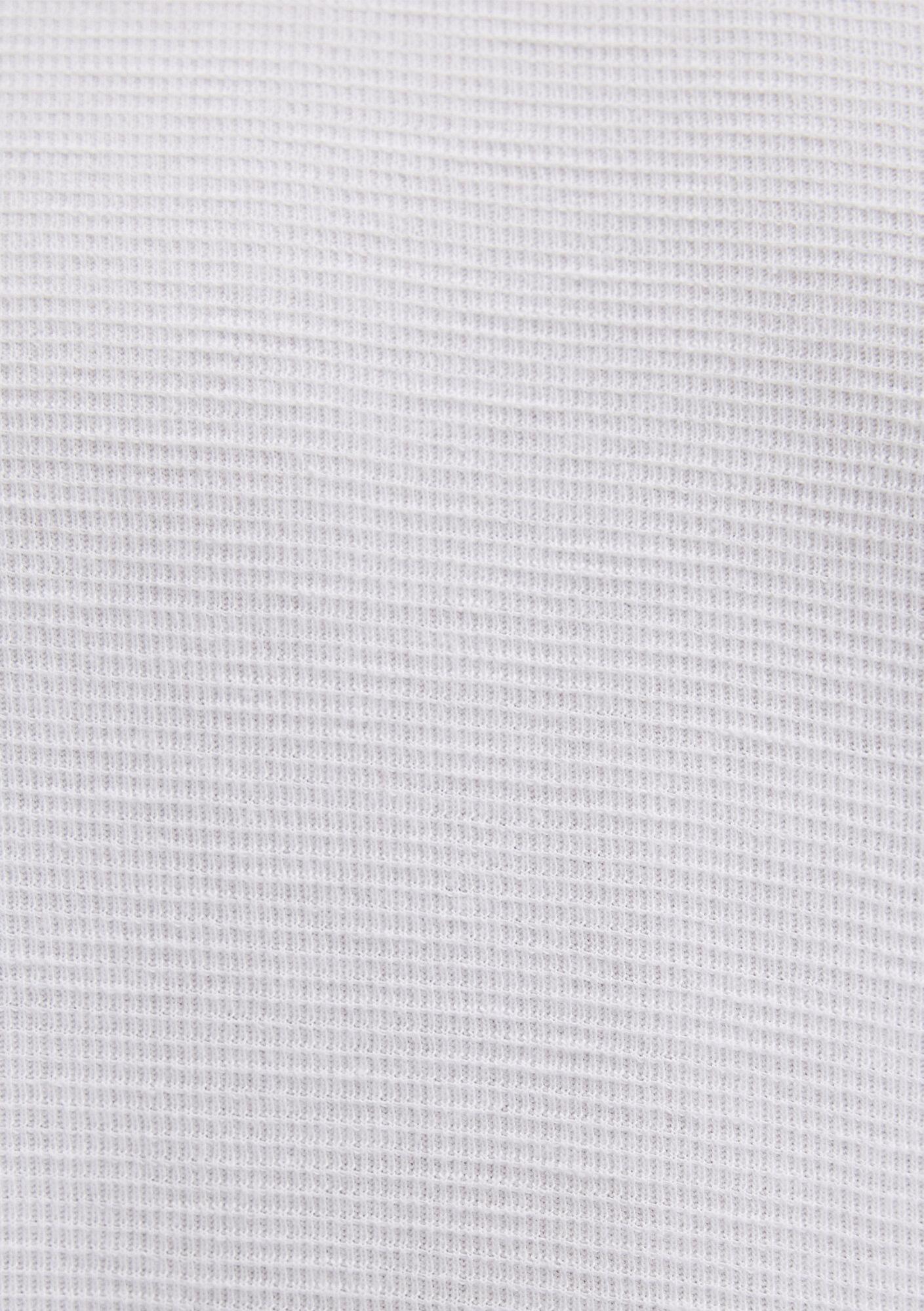 Mavi Uzun Kollu Beyaz Basic Tişört Slim Fit / Dar Kesim 065755-620