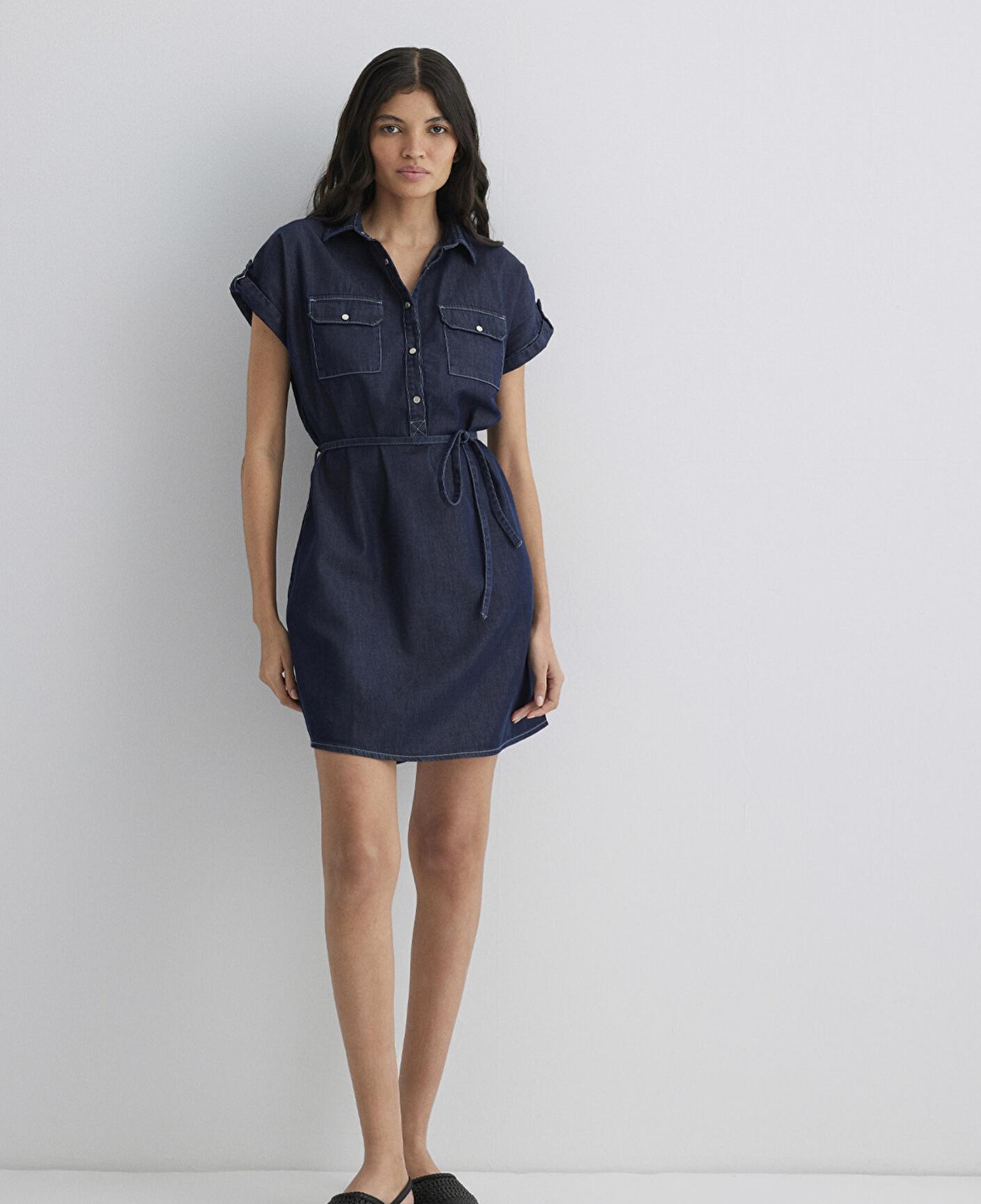 Mavi Barbara Gold Klasik Rinse Jean Elbise 130548-28636