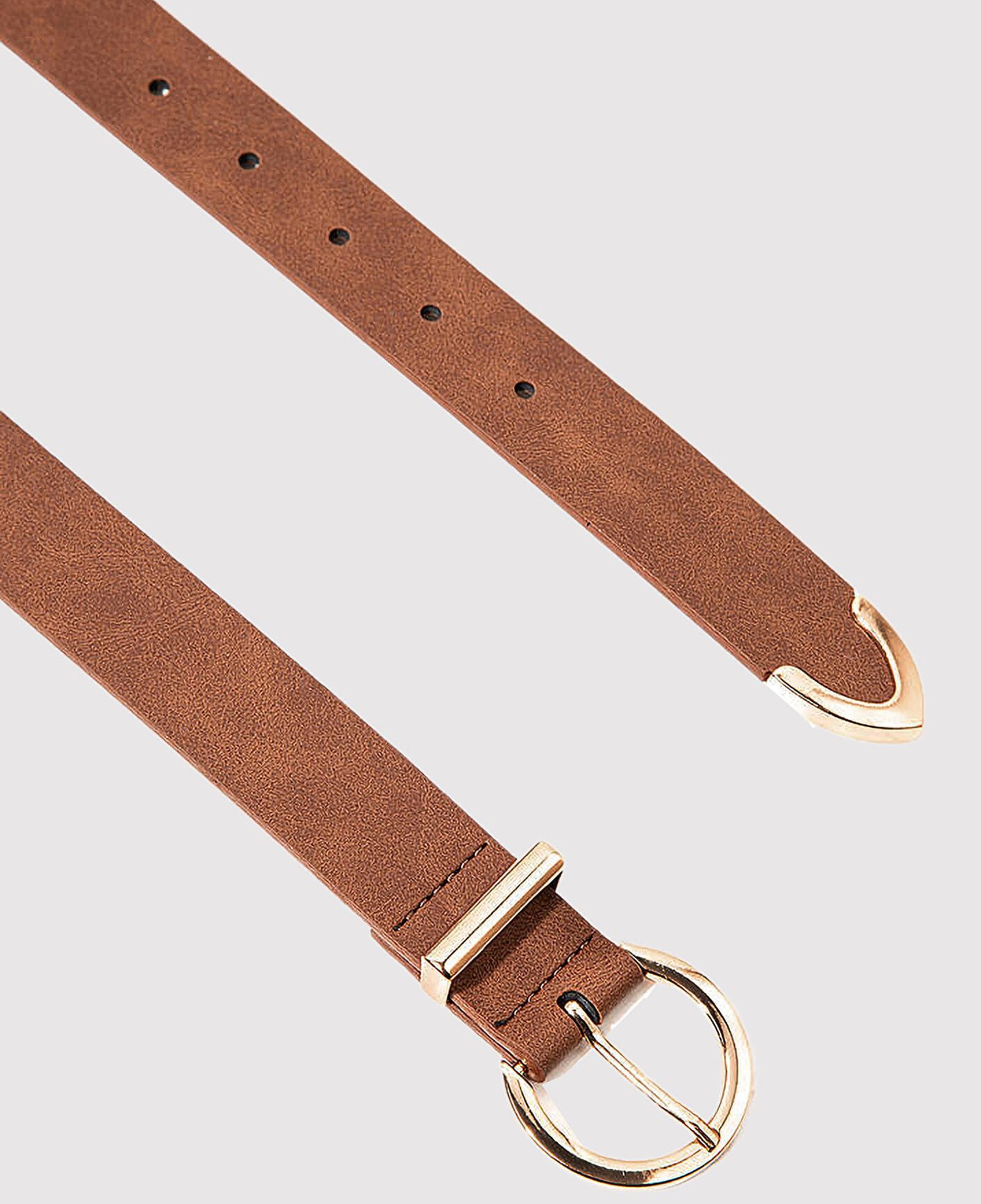 Mavi Kahverengi Suni Deri Kemer 196034-27142