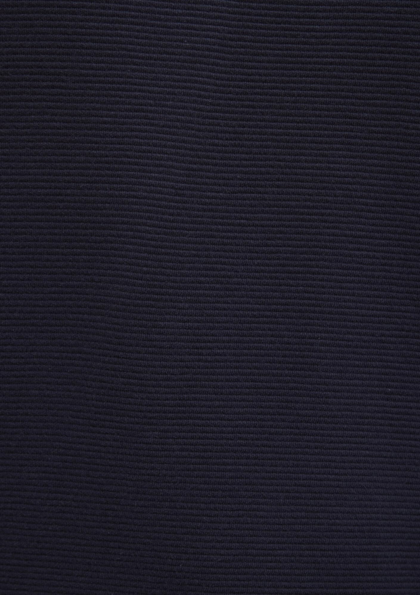 Mavi Uzun Kollu Dokulu Lacivert Tişört Slim Fit / Dar Kesim 064622-26828