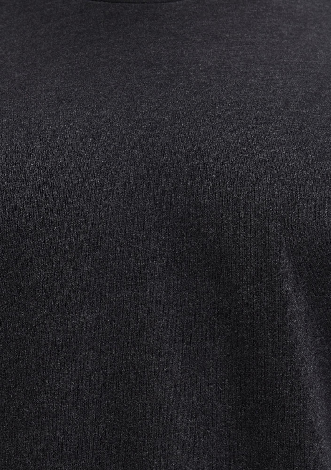 Mavi Uzun Kollu Antrasit Basic Tişört Fitted / Vücuda Oturan Kesim 062477-27310