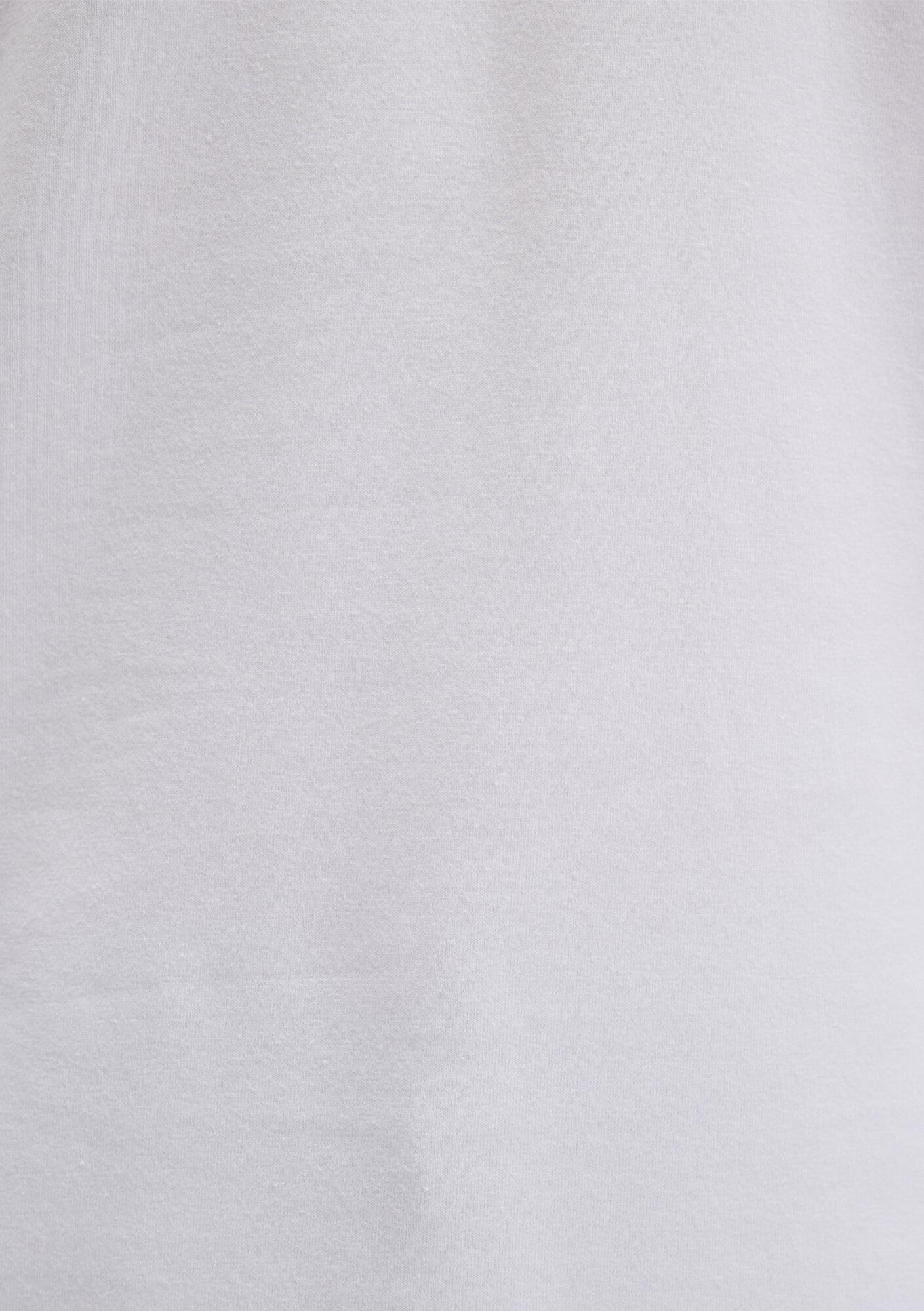 Mavi Uzun Kollu Beyaz Basic Tişört Fitted / Vücuda Oturan Kesim 062477-23248