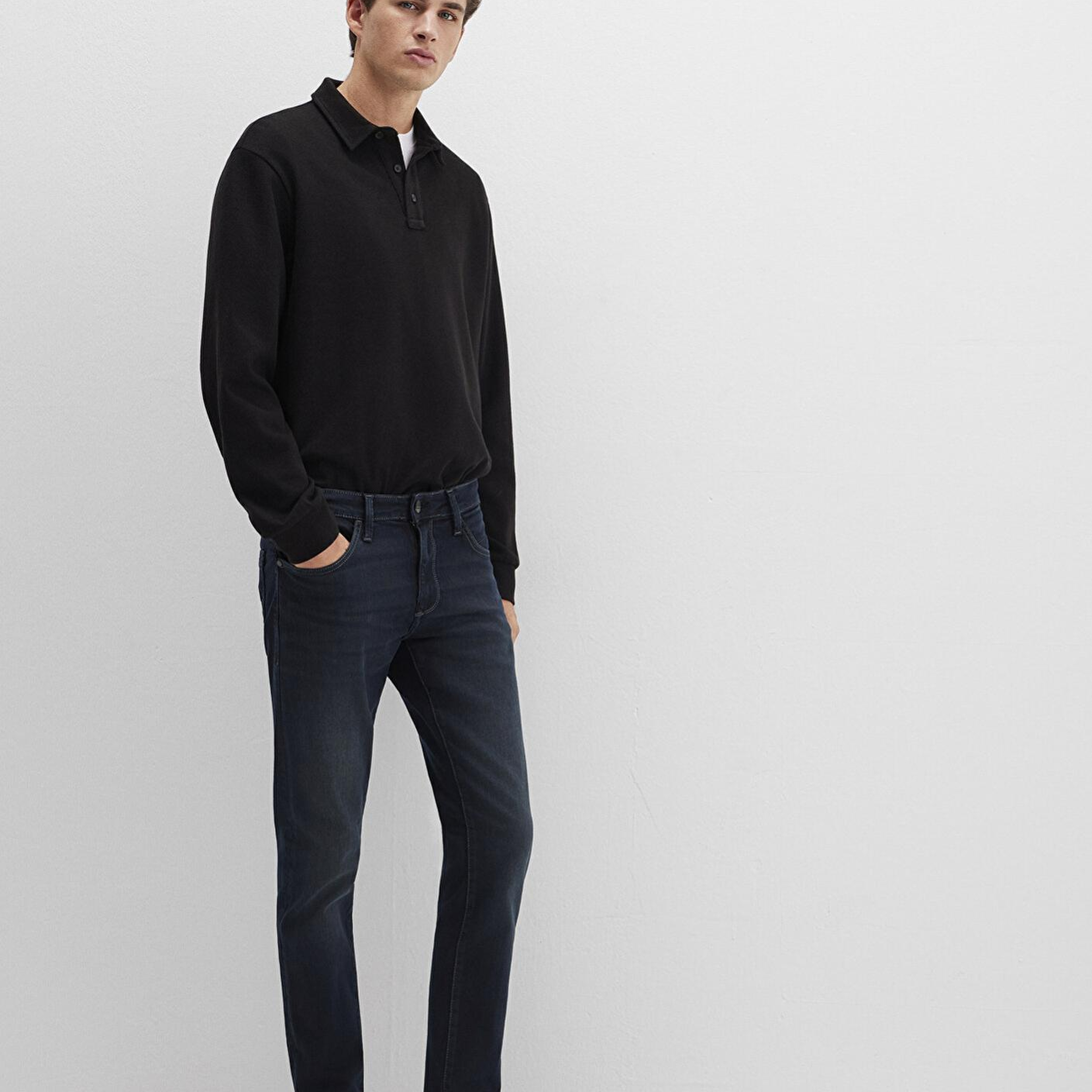 Mavi James Mavi Black Puslu Mürekkep Mavi Jean Pantolon 0042426976