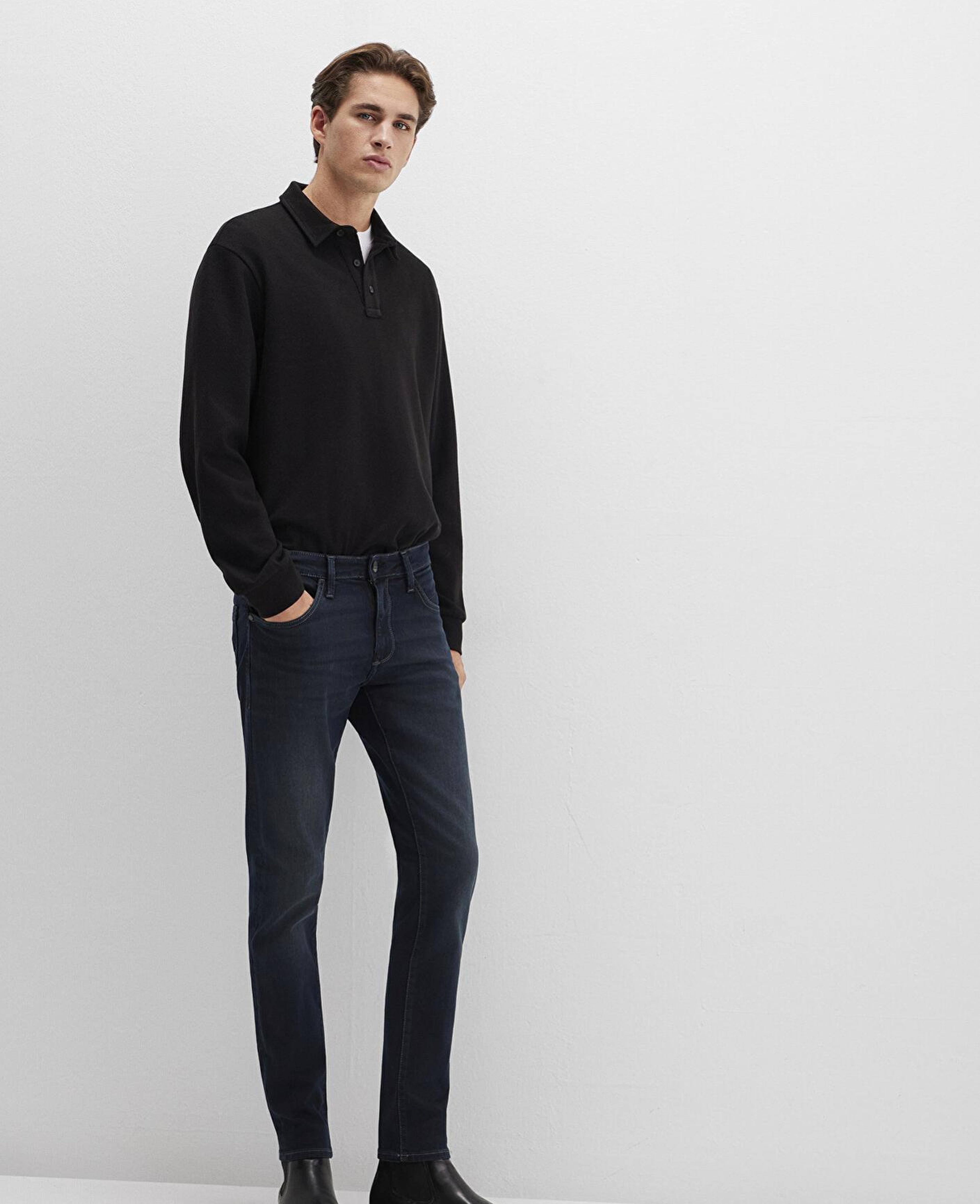 Mavi James Mavi Black Puslu Mürekkep Mavi Jean Pantolon 0042426976