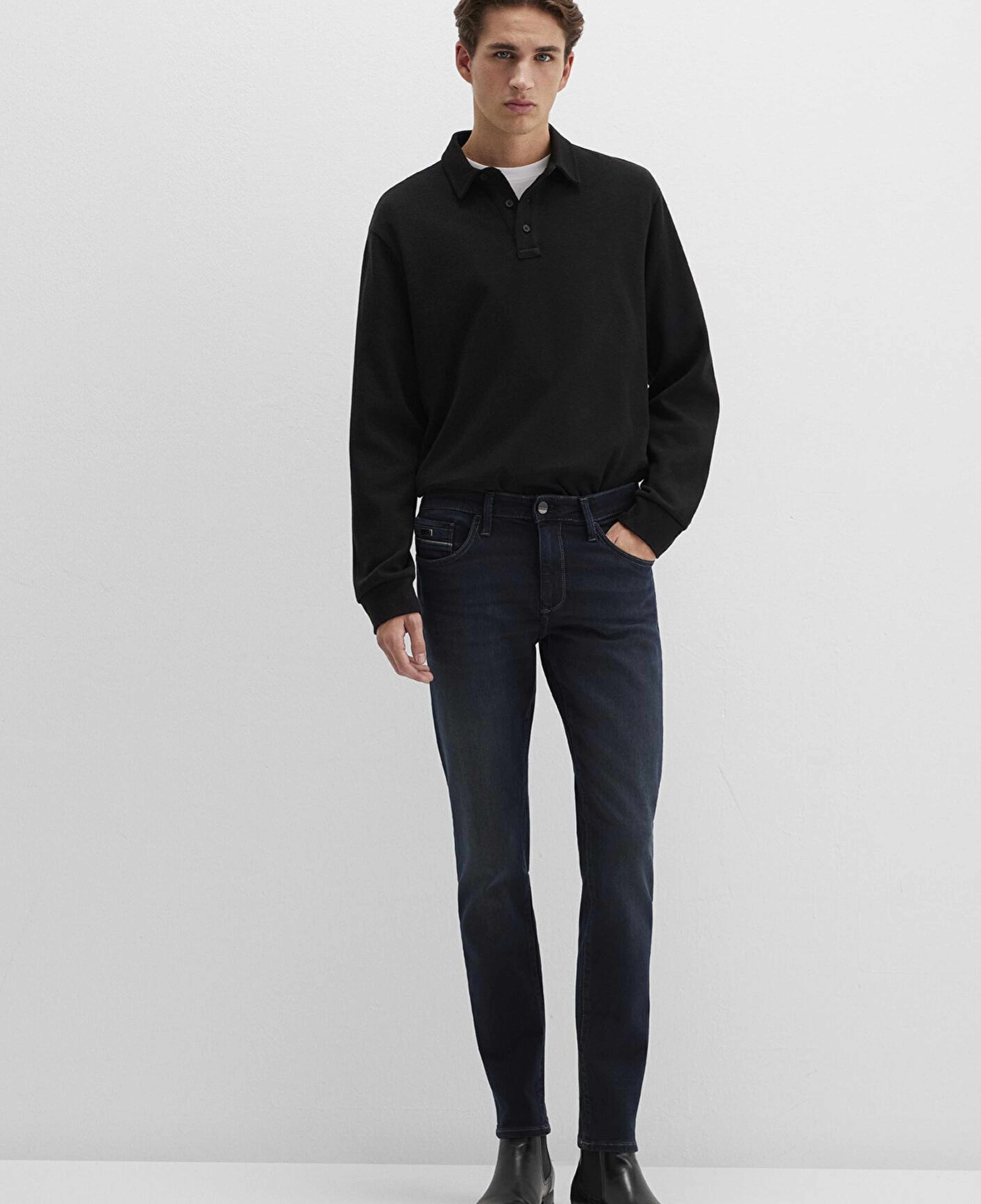 Mavi James Mavi Black Puslu Mürekkep Mavi Jean Pantolon 0042426976