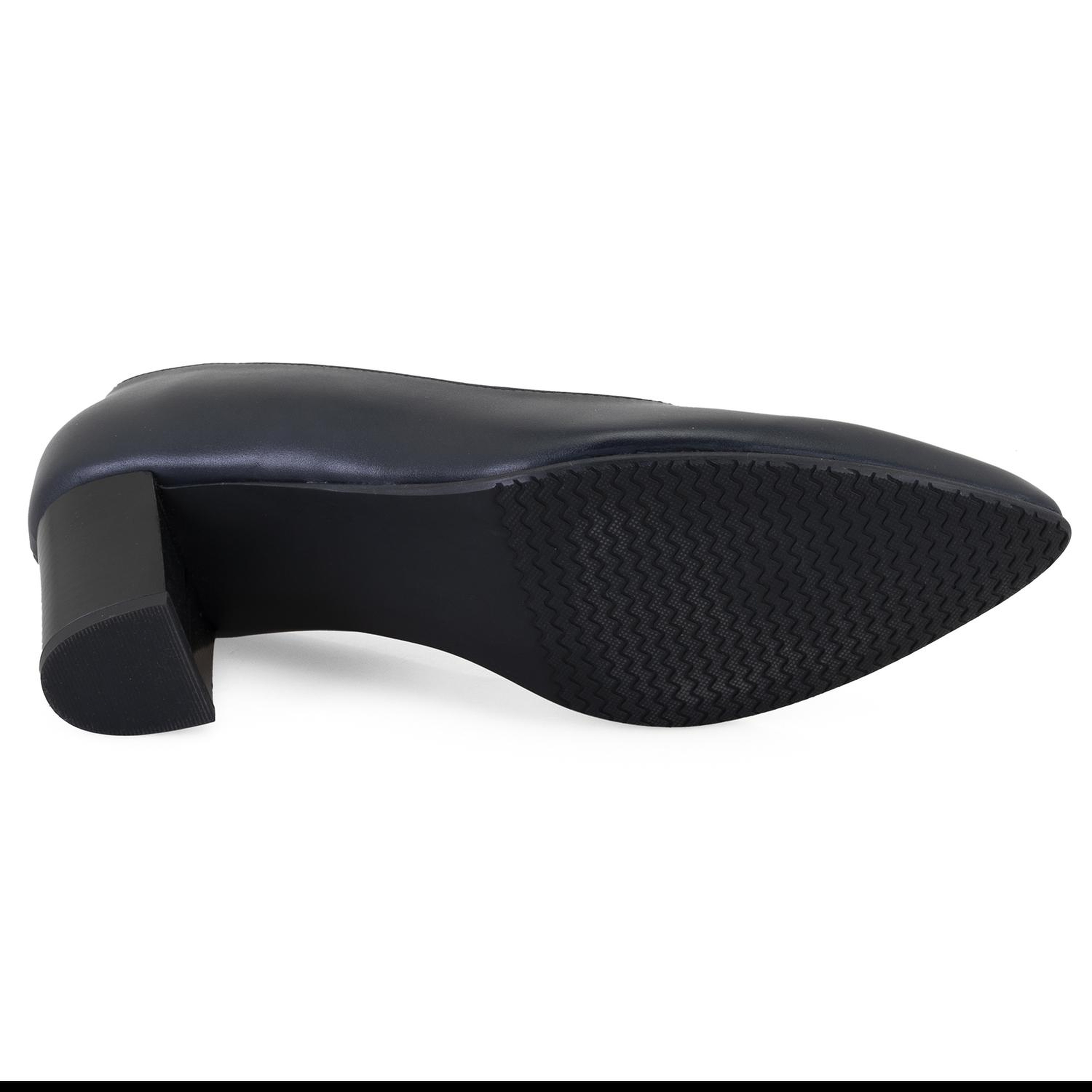 Kadın Lacivert DesaComfort Topuklu Deri Klasik Ayakkabı