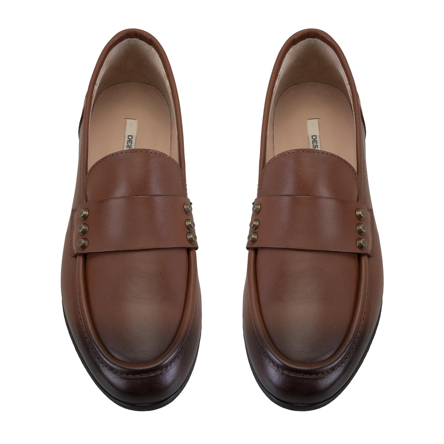 Kadın Taba Deri Günlük Ayakkabı